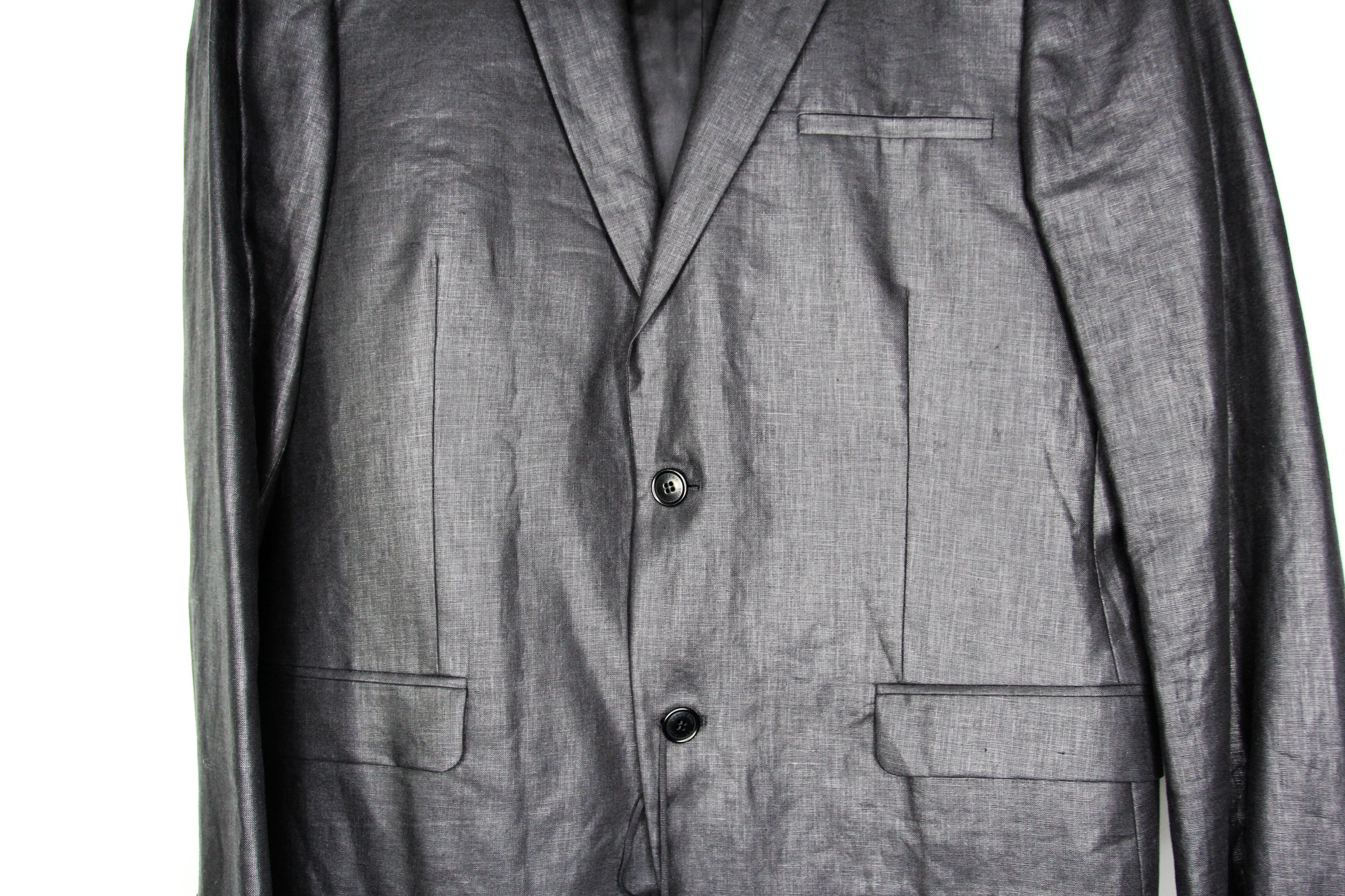 Calvin Klein BNWT SS14 CALVIN KLEIN COLLECTION SLATER LINEN JACKET 50 Size US M / EU 48-50 / 2 - 6 Thumbnail
