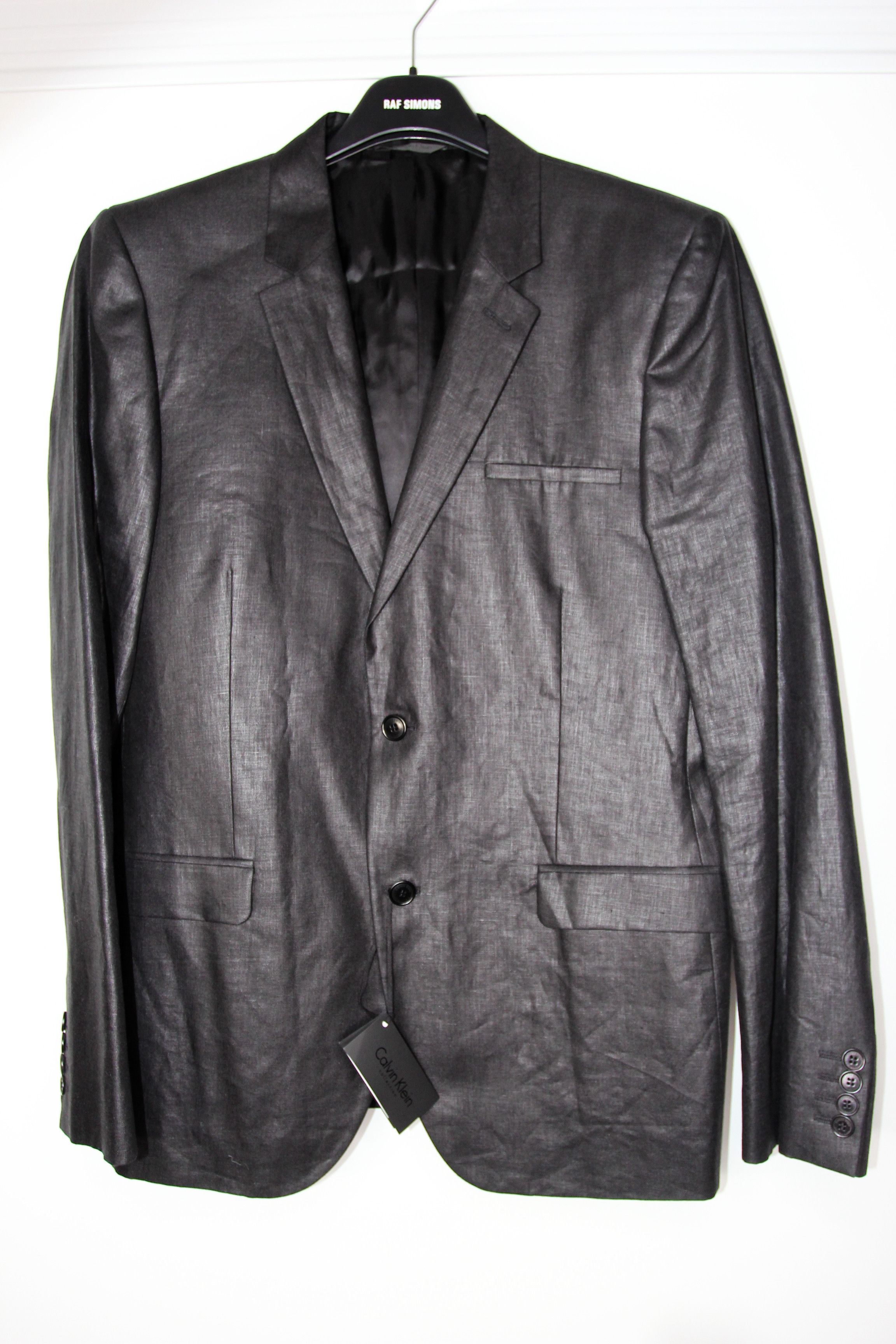 Calvin Klein BNWT SS14 CALVIN KLEIN COLLECTION SLATER LINEN JACKET 50 Size US M / EU 48-50 / 2 - 1 Thumbnail