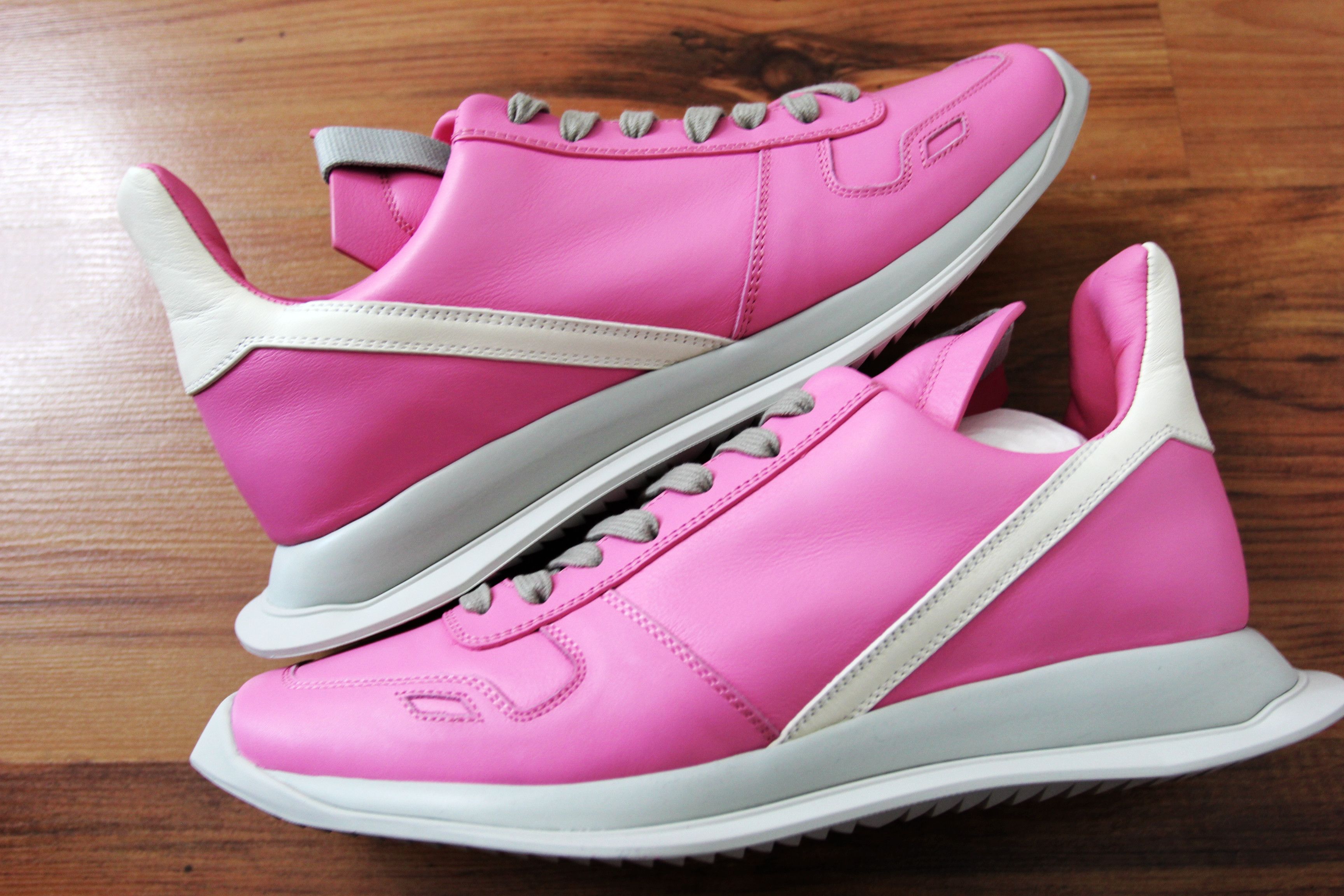 Rick Owens BNWT SS21 RICK OWENS "PHLEGETHON" PHLEG PINK RUNNER 40 Size US 7 / EU 40 - 3 Thumbnail