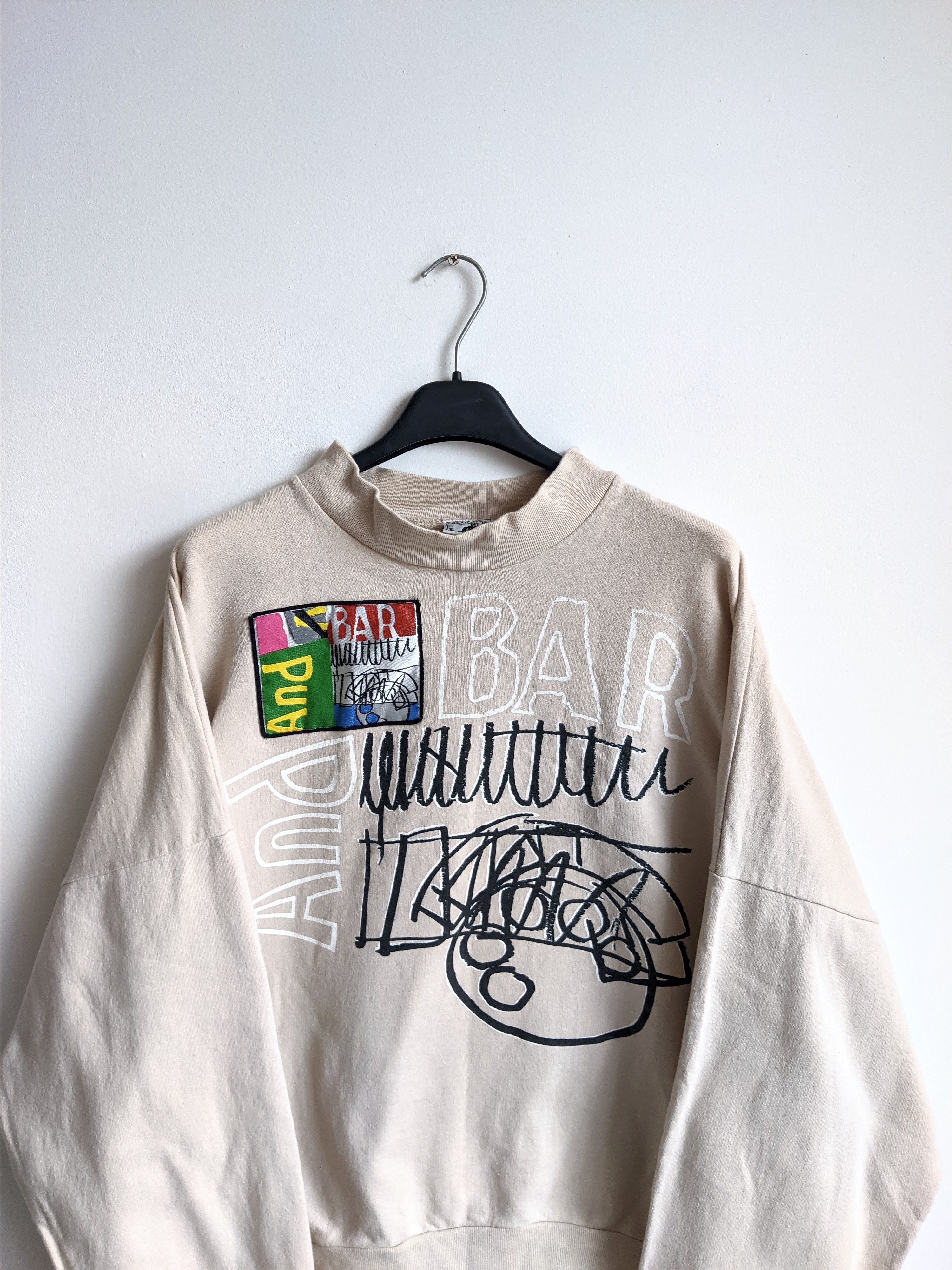 Vintage Vintage avant garde Cream Tea London sweatshirt Stussy y2k Size US L / EU 52-54 / 3 - 2 Thumbnail