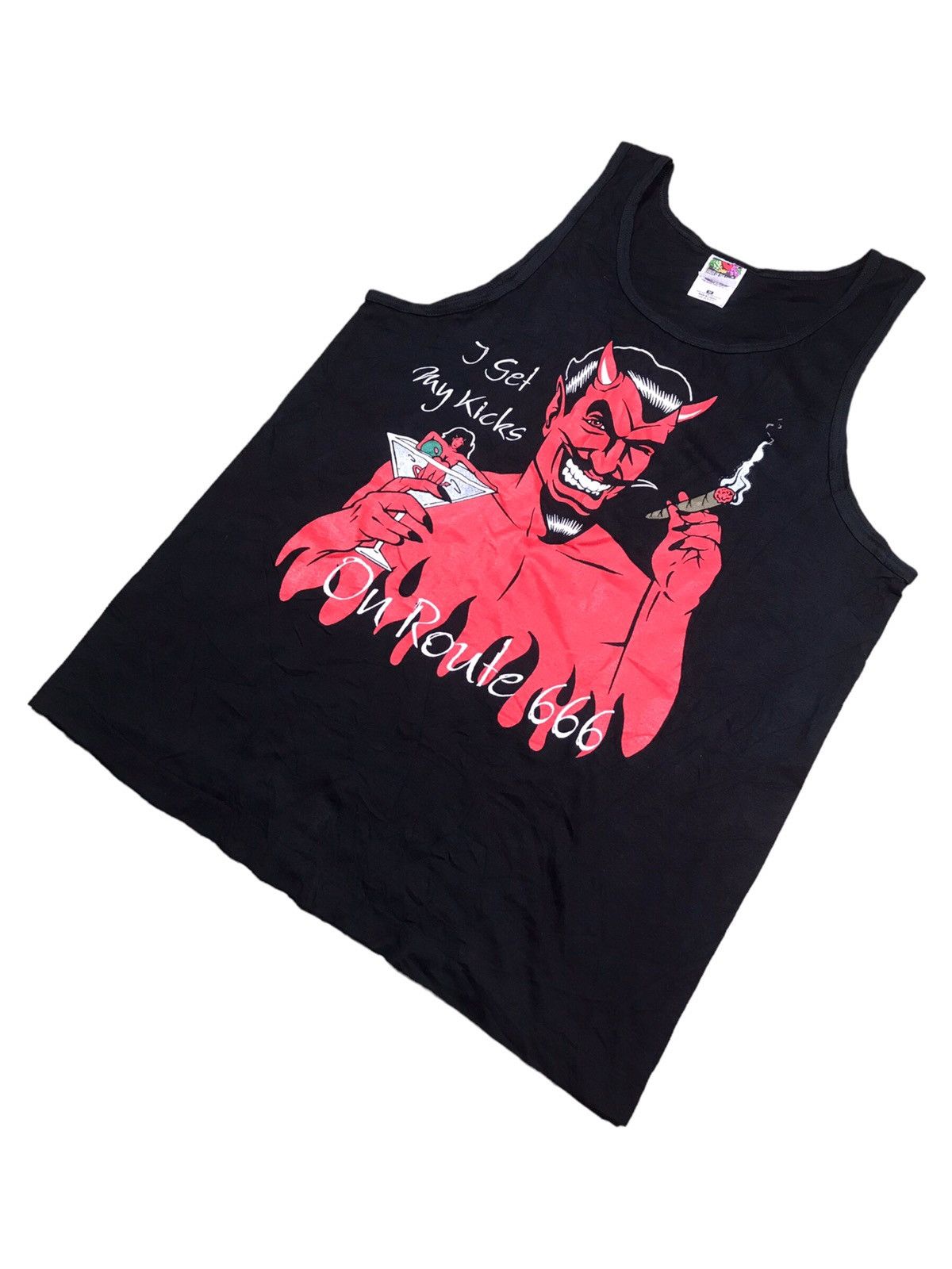 Other 🔥 VINTAGE 90’s DEVILMAN SINGLETS SLEEVELESS Size US M / EU 48-50 / 2 - 3 Thumbnail