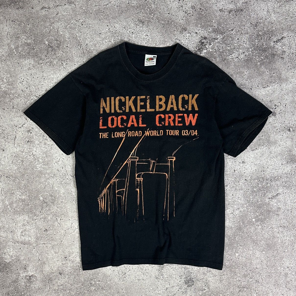 Vintage 00s Nickelback The Long Road World Tour 03/04 tee