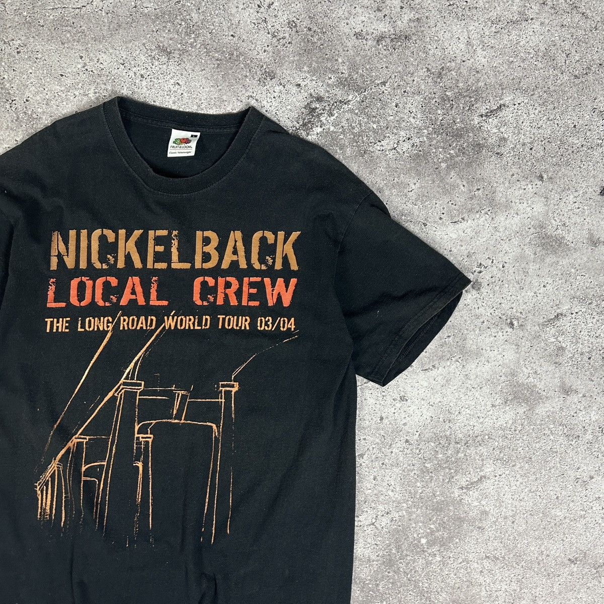 Band Tees Vintage 00s Nickelback The Long Road World Tour 03/04 tee Size US L / EU 52-54 / 3 - 3 Thumbnail