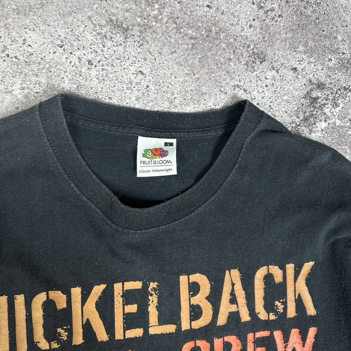 Band Tees Vintage 00s Nickelback The Long Road World Tour 03/04 tee Size US L / EU 52-54 / 3 - 7 Thumbnail