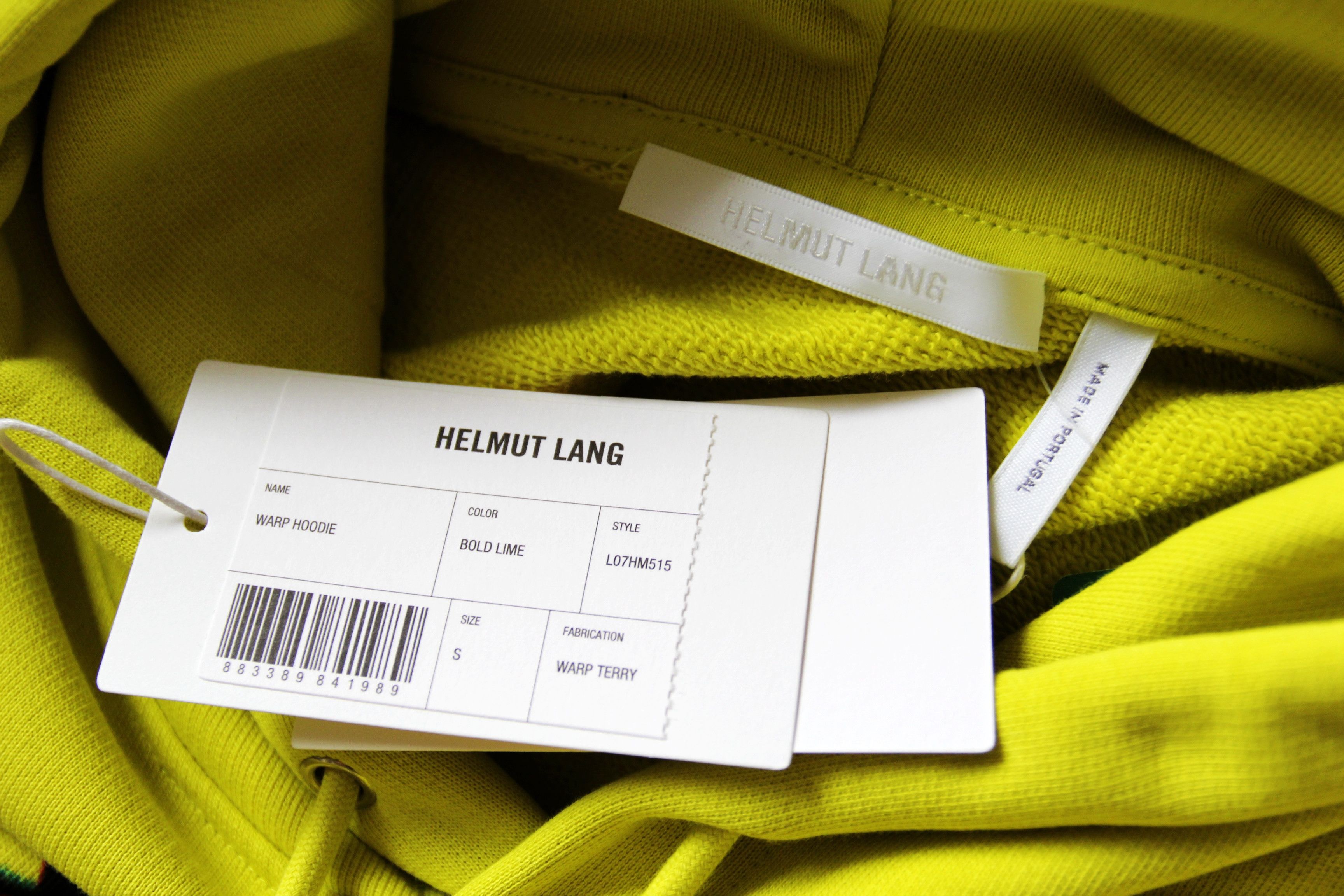 Helmut Lang BNWT AW21 HELMUT LANG WRAP HOODIE BOLD LIME S Size US S / EU 44-46 / 1 - 9 Thumbnail