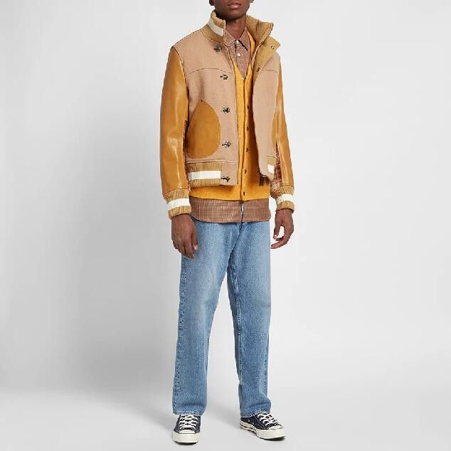 Junya Watanabe AW19 JUNYA WATANABE COWHIDE VARSITY JACKET M Size US M / EU 48-50 / 2 - 16 Thumbnail