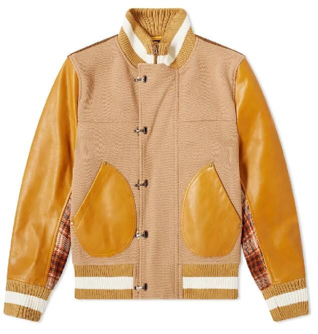 Junya Watanabe AW19 JUNYA WATANABE COWHIDE VARSITY JACKET M Size US M / EU 48-50 / 2 - 11 Thumbnail