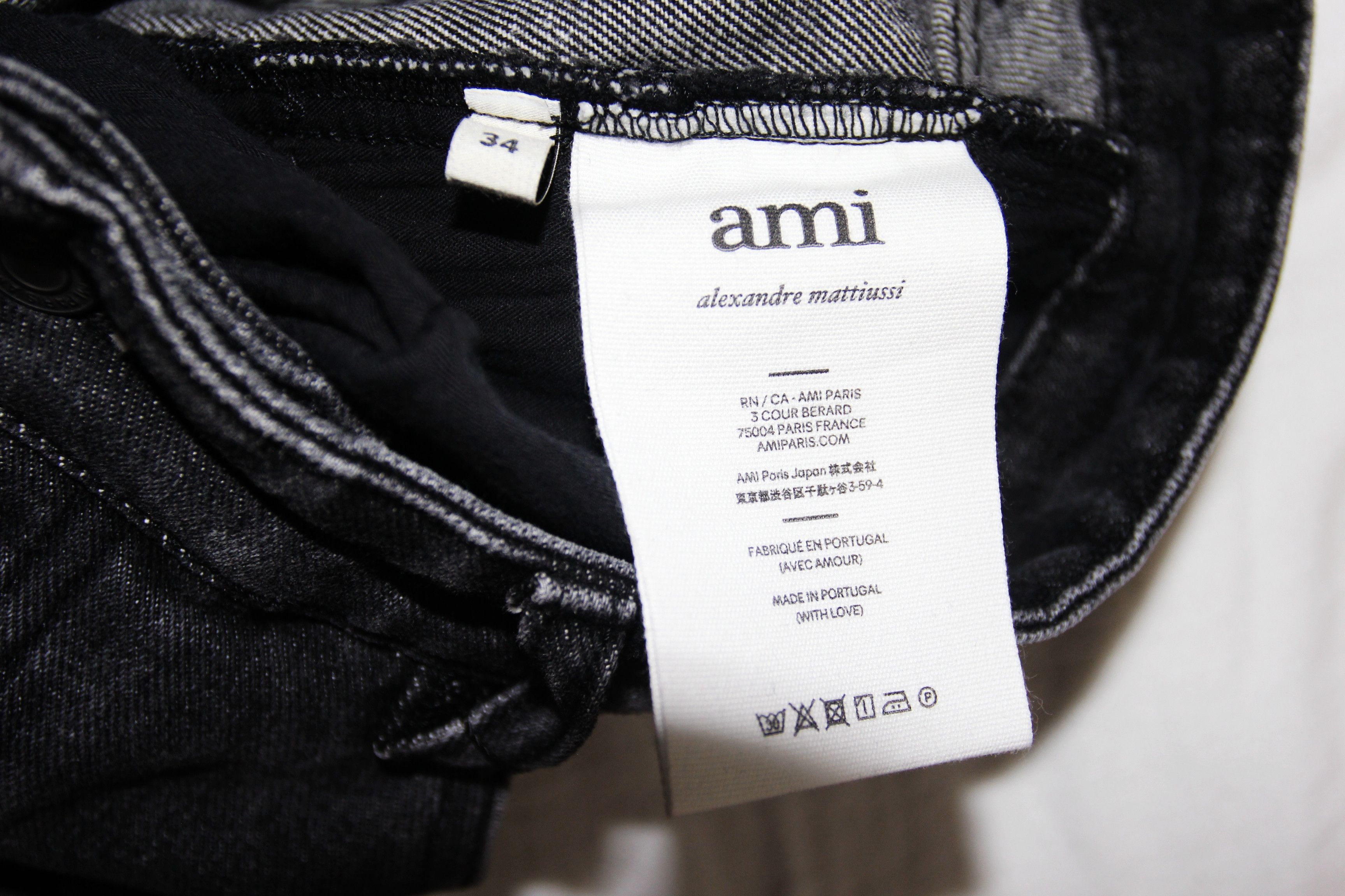 AMI BNWT AW21 AMI MID RISE FITTED LEG JEANS 34 Size US 34 / EU 50 - 12 Thumbnail