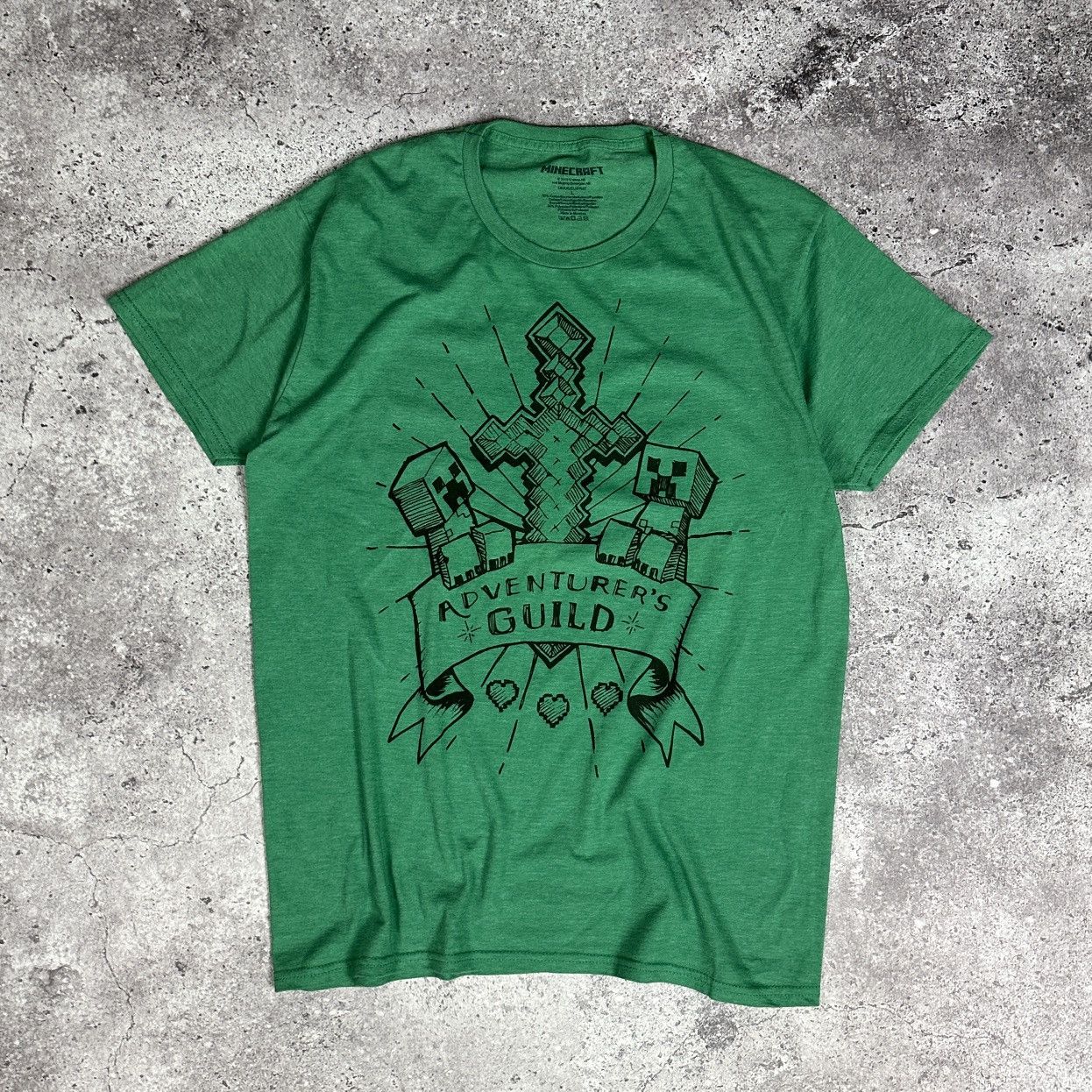 The Game Minecraft Adventures Guild Creeper Mojang tee PC Game xbox Size US M / EU 48-50 / 2 - 1 Thumbnail