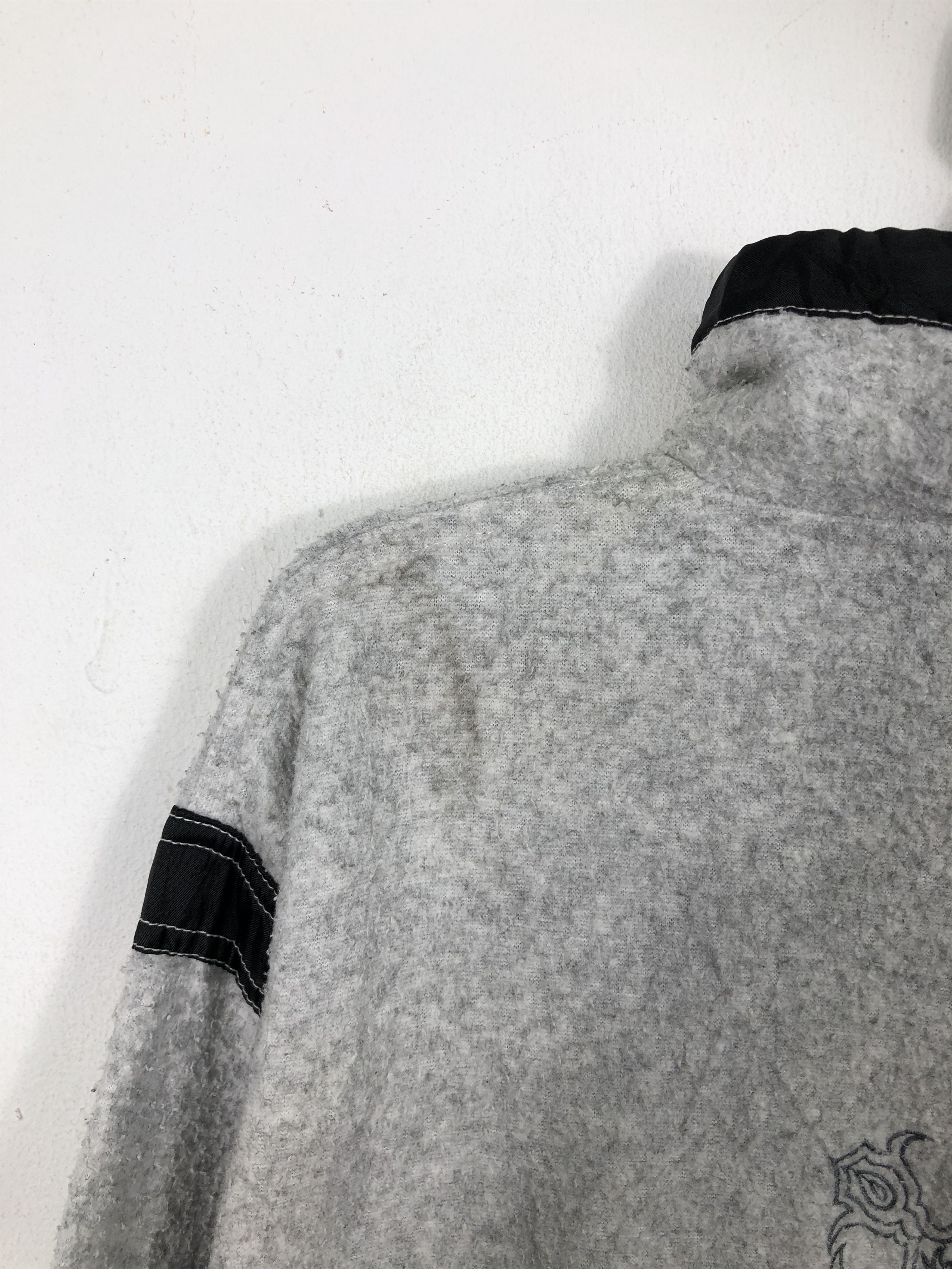 Japanese Brand × Vintage Vintage Blueky Over Wave Half Zipper Pullover Sweatshirt Size US XL / EU 56 / 4 - 13 Thumbnail