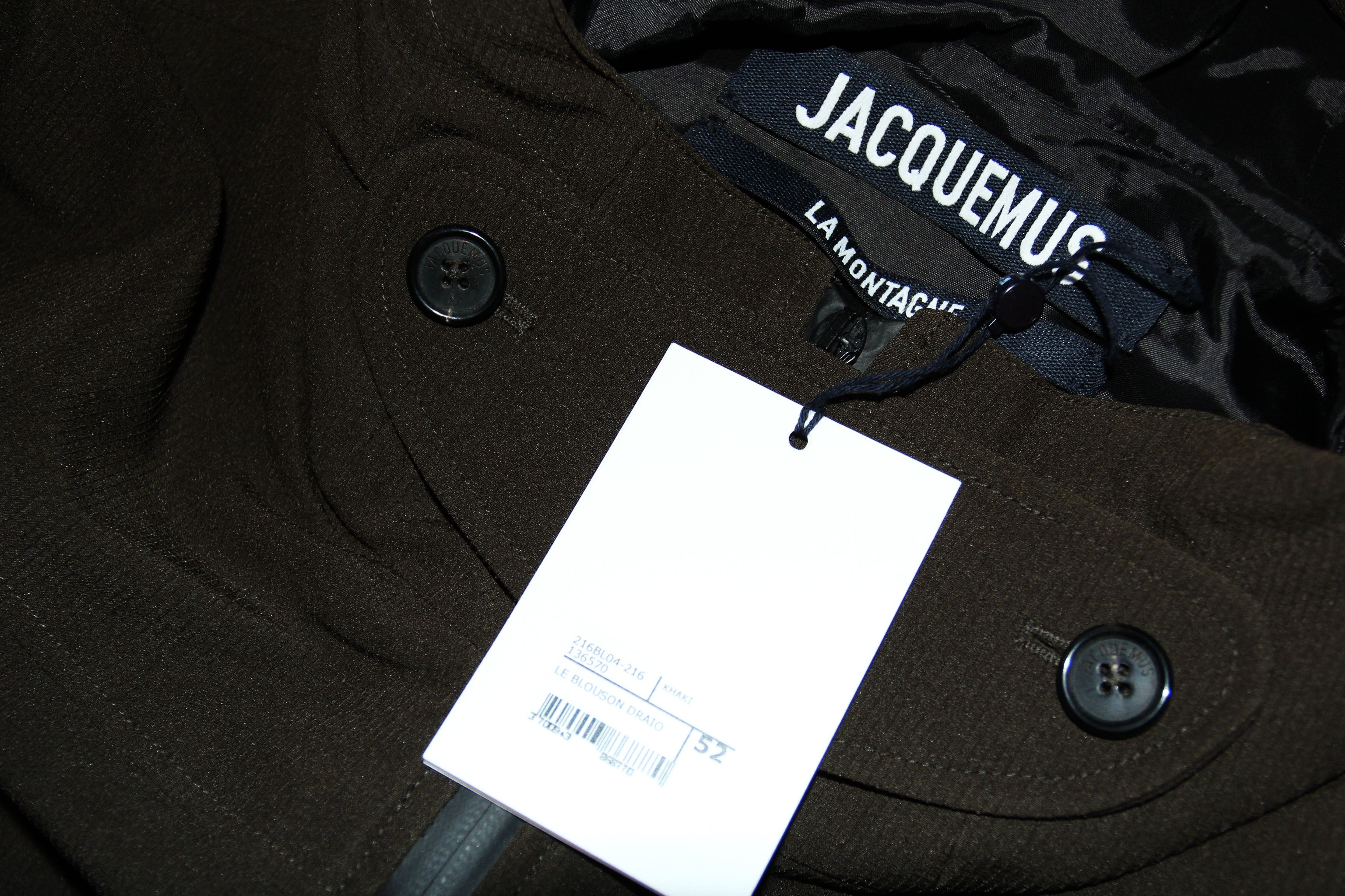 Jacquemus BNWT AW21 JACQUEMUS LE BLOUSON DRAIO JACKET 52 Size US L / EU 52-54 / 3 - 8 Thumbnail