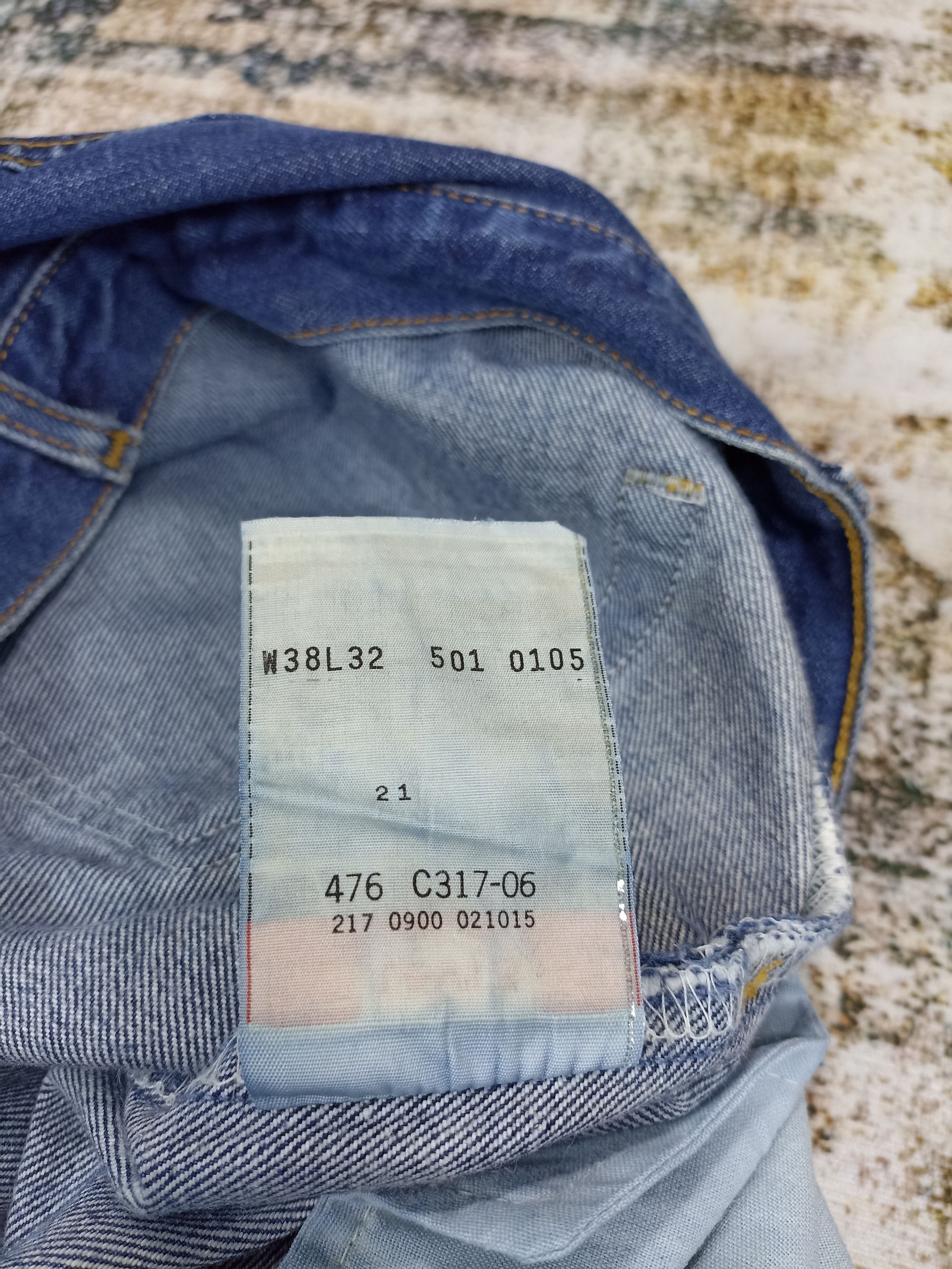 Jean × Levi's × Vintage Vintage Levis 501 Dark Blue Wash Jeans - J034 Size US 37 - 5 Thumbnail