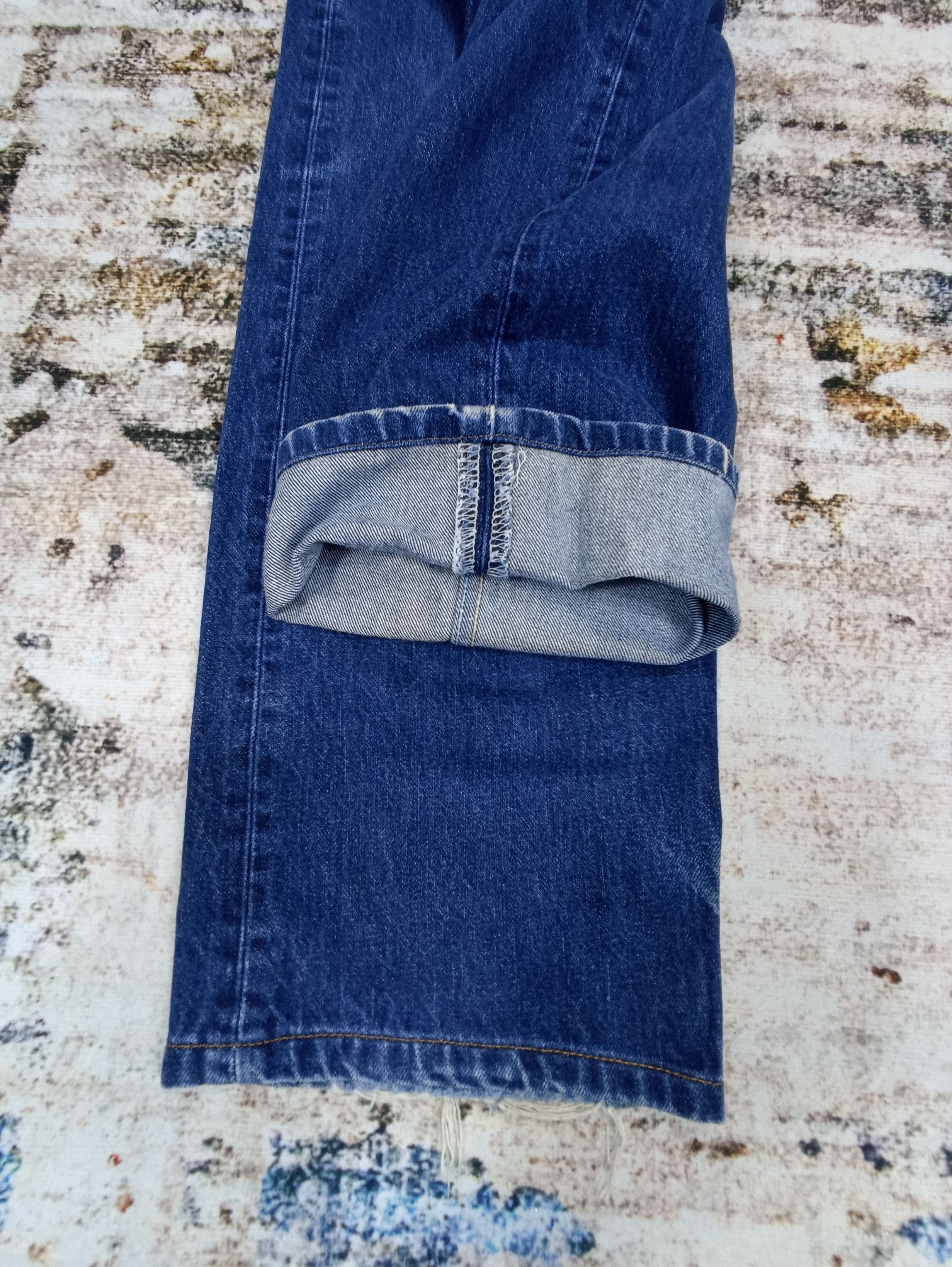 Jean × Levi's × Vintage Vintage Levis 501 Dark Blue Wash Jeans - J034 Size US 37 - 6 Thumbnail