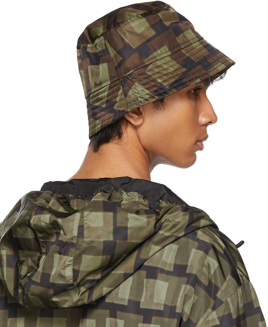 Dries Van Noten BNWT SS21 DRIES VAN NOTEN x LEN LYE KHAKI NYLON BUCKET HAT Size ONE SIZE - 7 Thumbnail