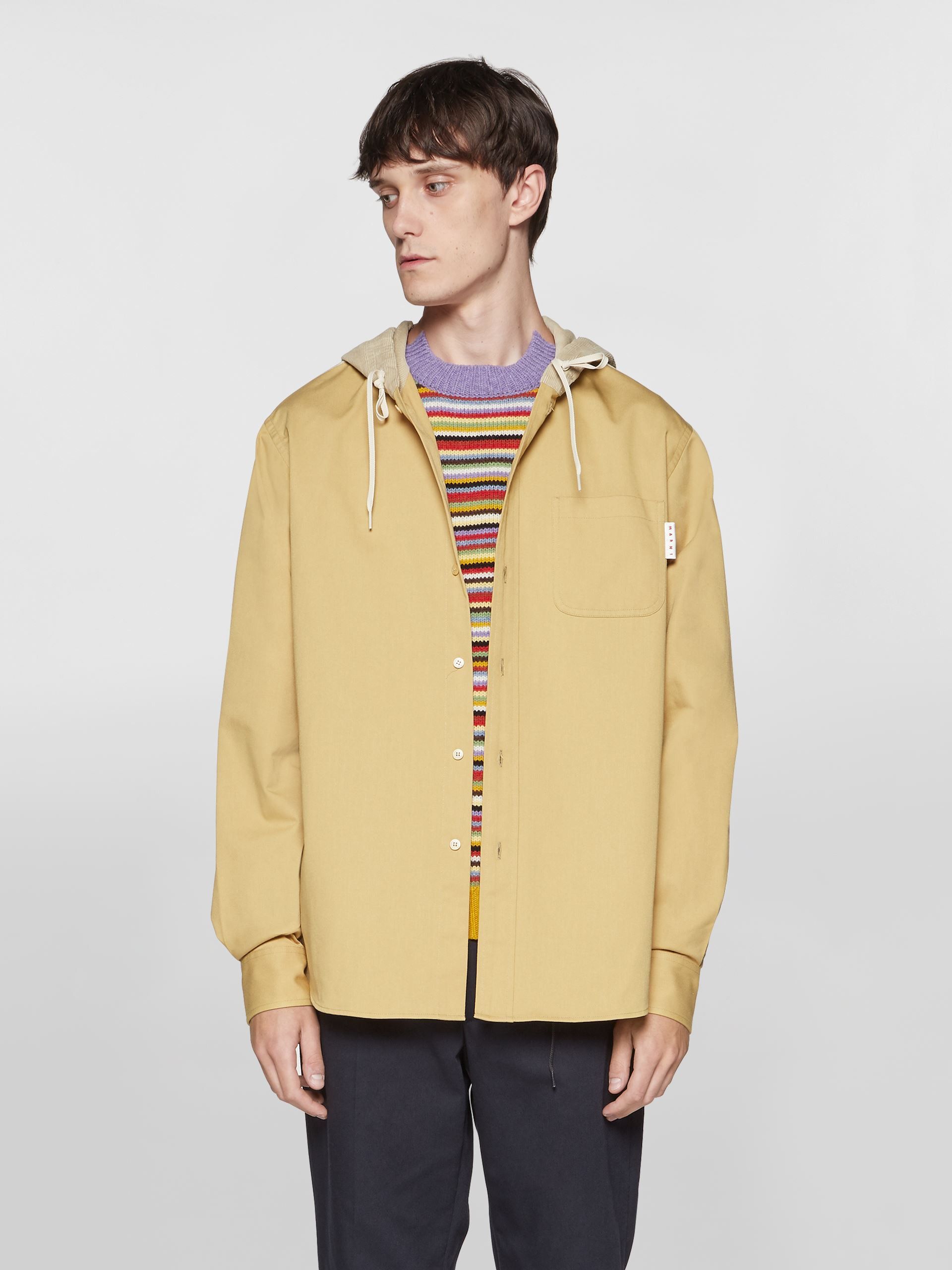 Marni BNWT SS21 MARNI HOODED COTTON GABARDINE SHIRT JACKET 54 Size US L / EU 52-54 / 3 - 1 Thumbnail