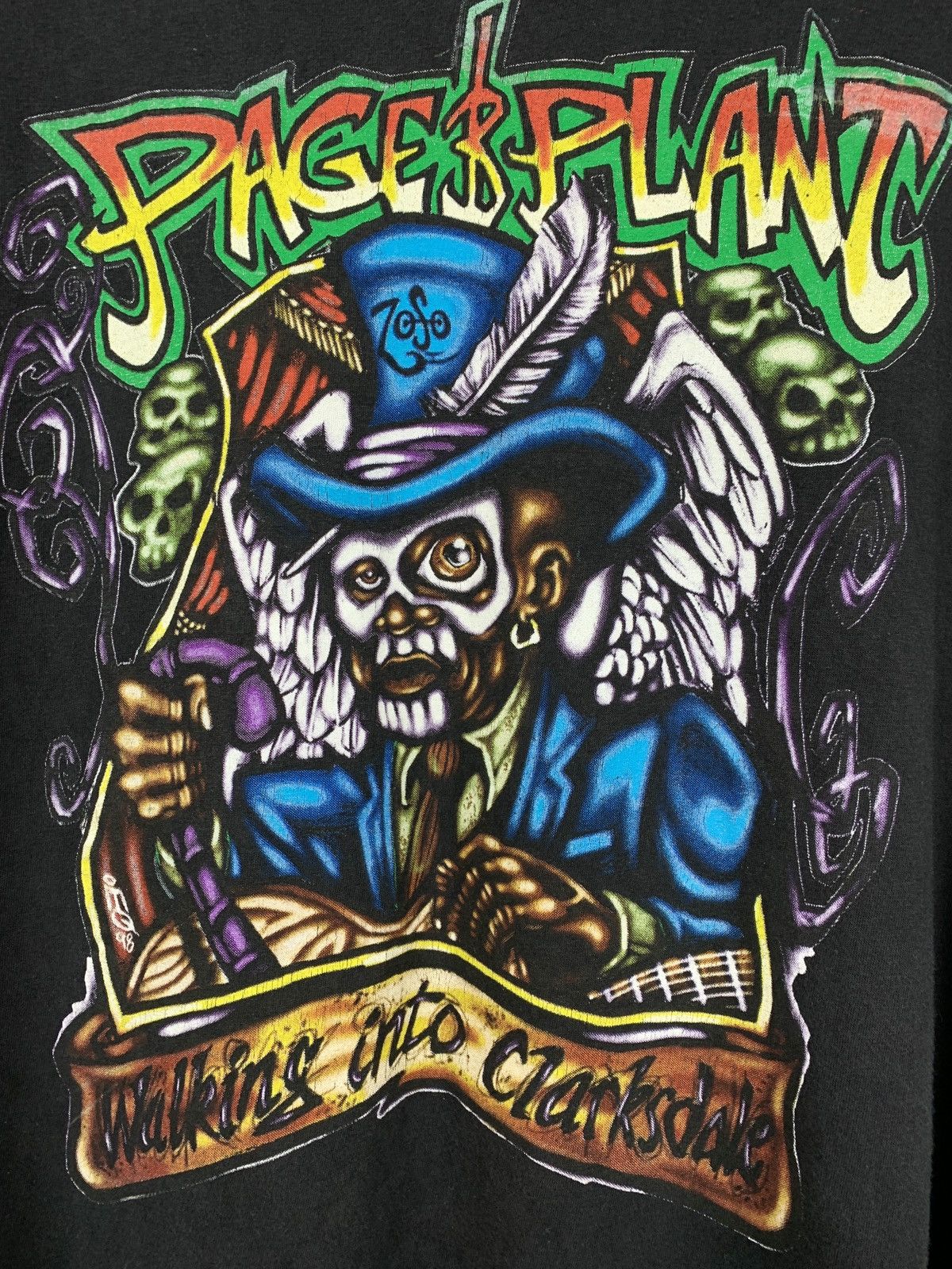Band Tees 1998 Vintage Page Plant Walking Into Clarksdale Tour Shirt Size US XL / EU 56 / 4 - 8 Thumbnail