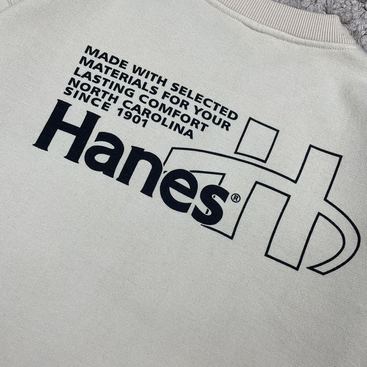 Hanes × Vintage Vintage Hanes Big Logo Sweatshirt Size US L / EU 52-54 / 3 - 6 Thumbnail