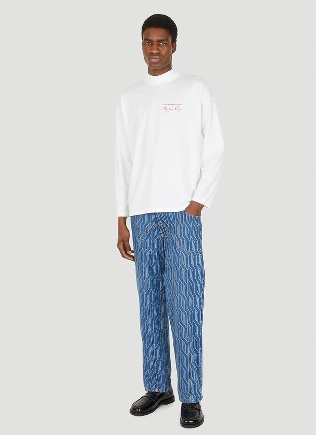 Martine Rose BNWT AW21 MARTINE ROSE MOCJ NECK LONG SLEEVE TSHIRT S Size US S / EU 44-46 / 1 - 15 Thumbnail