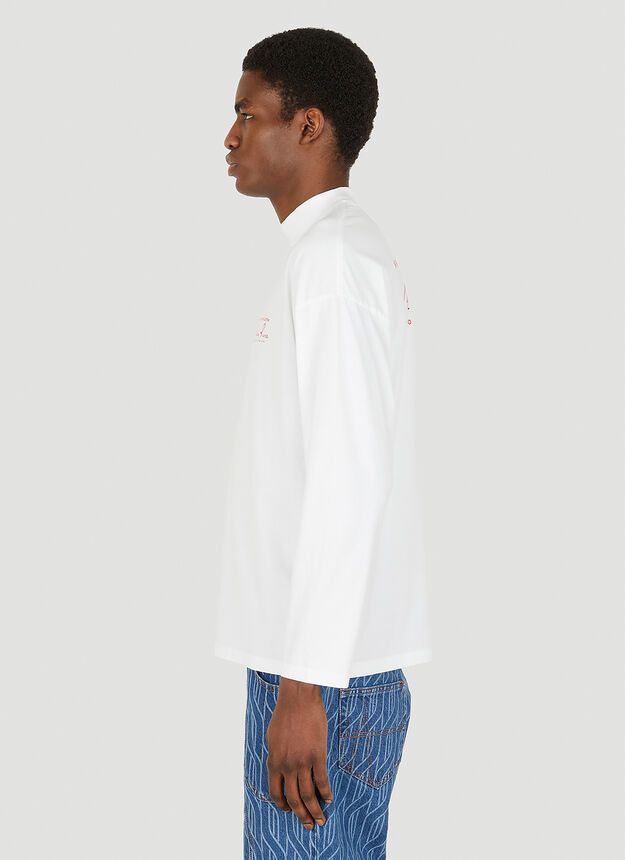 Martine Rose BNWT AW21 MARTINE ROSE MOCJ NECK LONG SLEEVE TSHIRT S Size US S / EU 44-46 / 1 - 13 Thumbnail