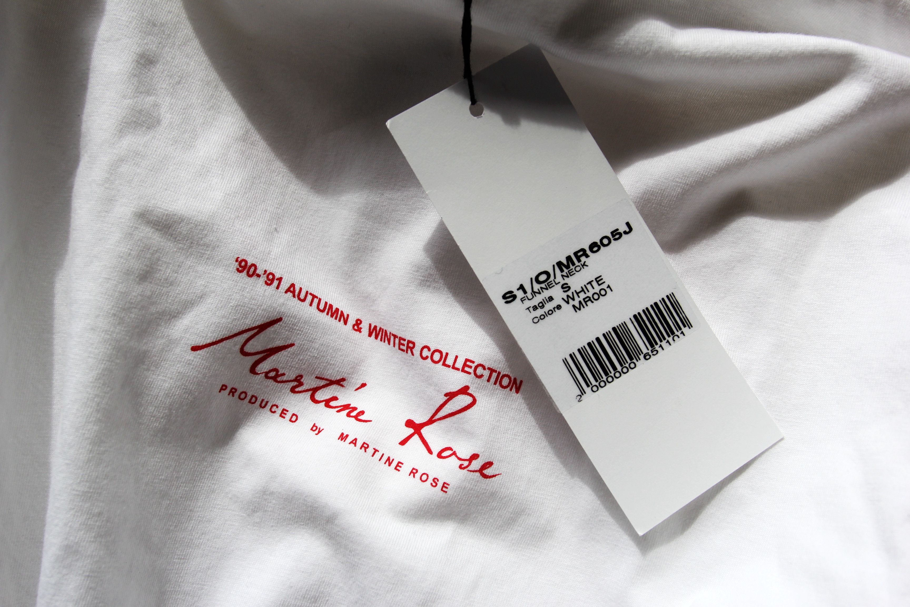 Martine Rose BNWT AW21 MARTINE ROSE MOCJ NECK LONG SLEEVE TSHIRT S Size US S / EU 44-46 / 1 - 9 Thumbnail
