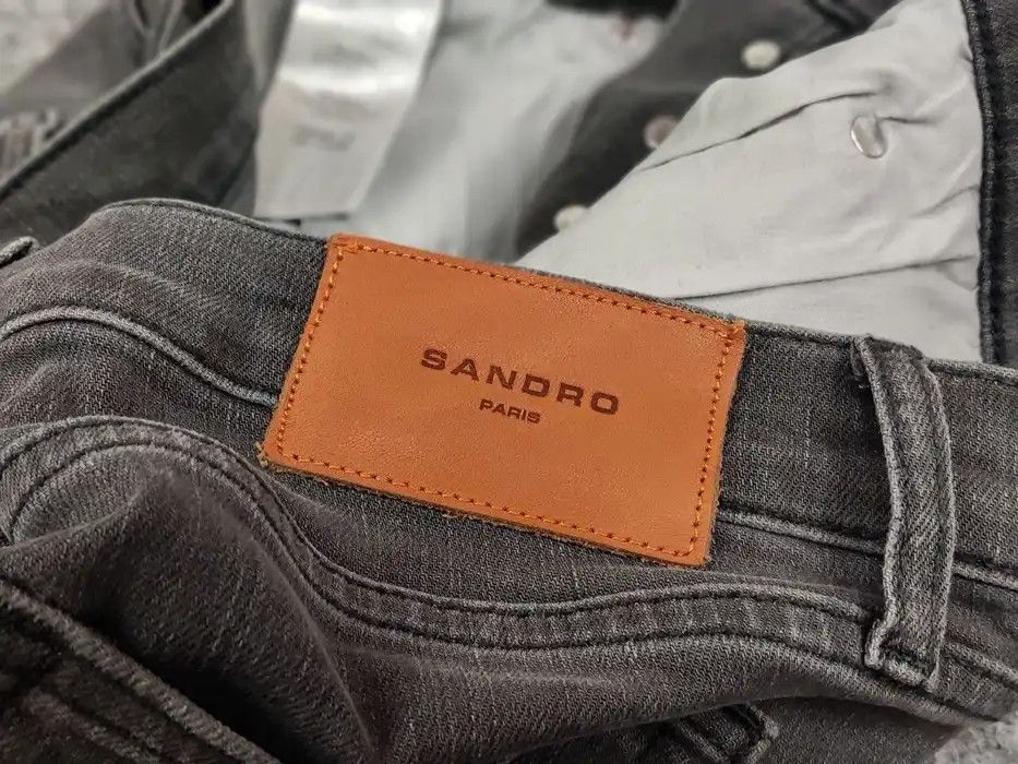 Sandro Sandro Designer Premium Grey Denim Mens Jeans Size US 30 / EU 46 - 8 Thumbnail