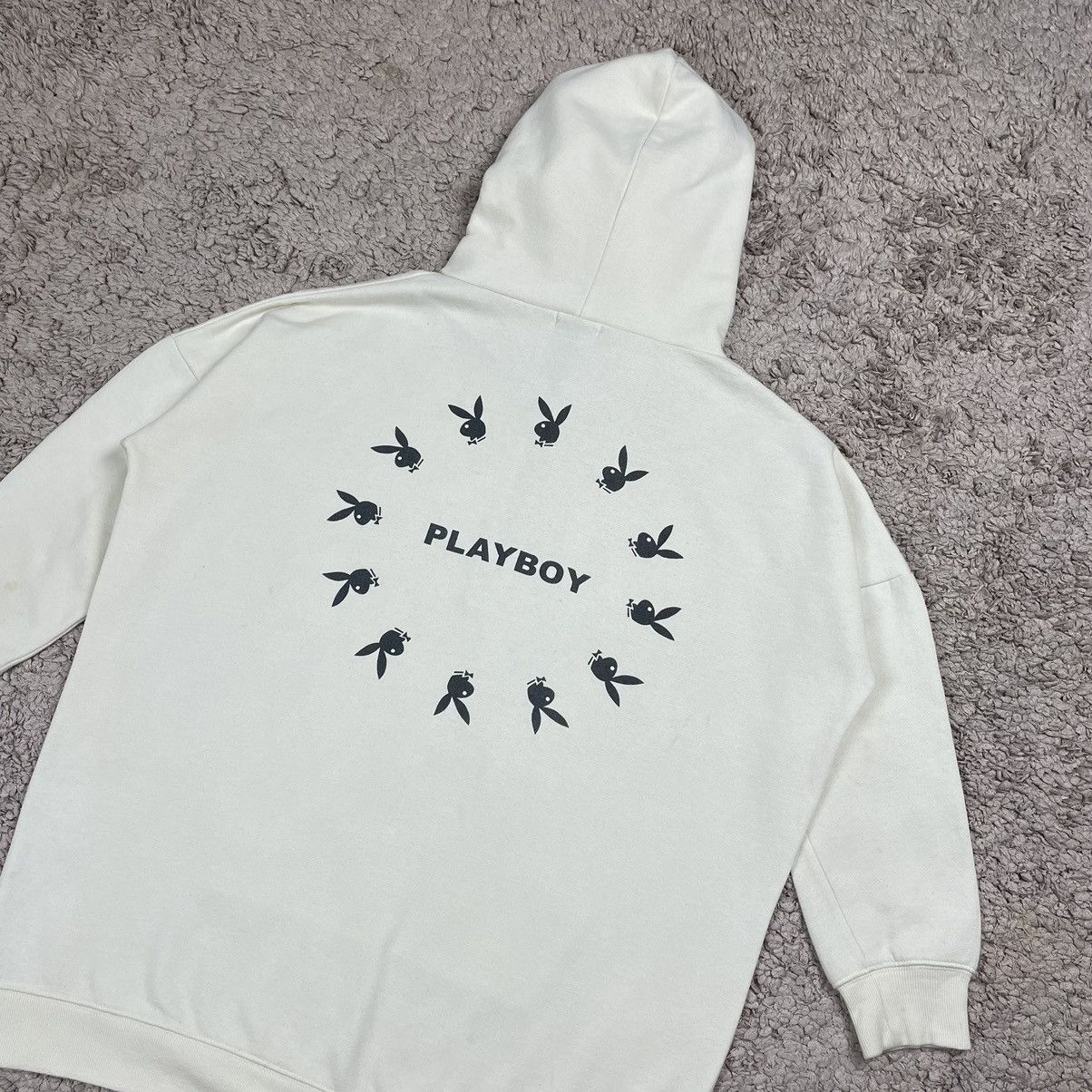 Playboy Vintage Playboy Spellout Halfzipper Hoodie Size US L / EU 52-54 / 3 - 4 Thumbnail
