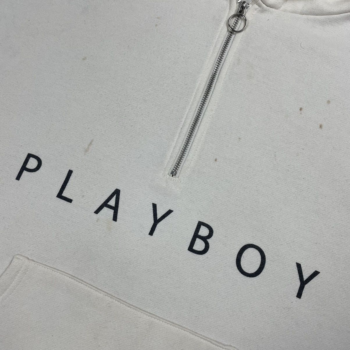 Playboy Vintage Playboy Spellout Halfzipper Hoodie Size US L / EU 52-54 / 3 - 12 Thumbnail