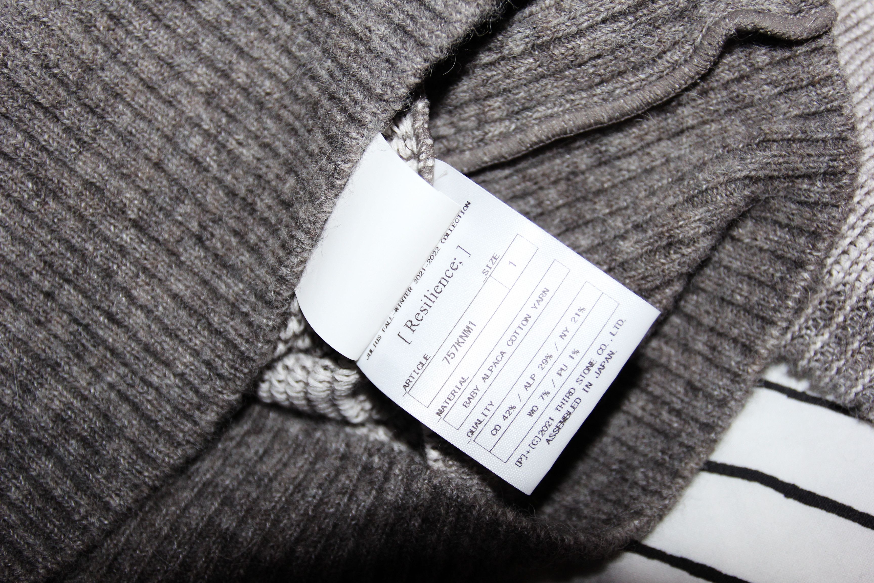 Julius BNWT AW21 JULIUS "RESILIENCE" GEO PATTERN ALPACA SWEATER 1 Size US S / EU 44-46 / 1 - 9 Thumbnail