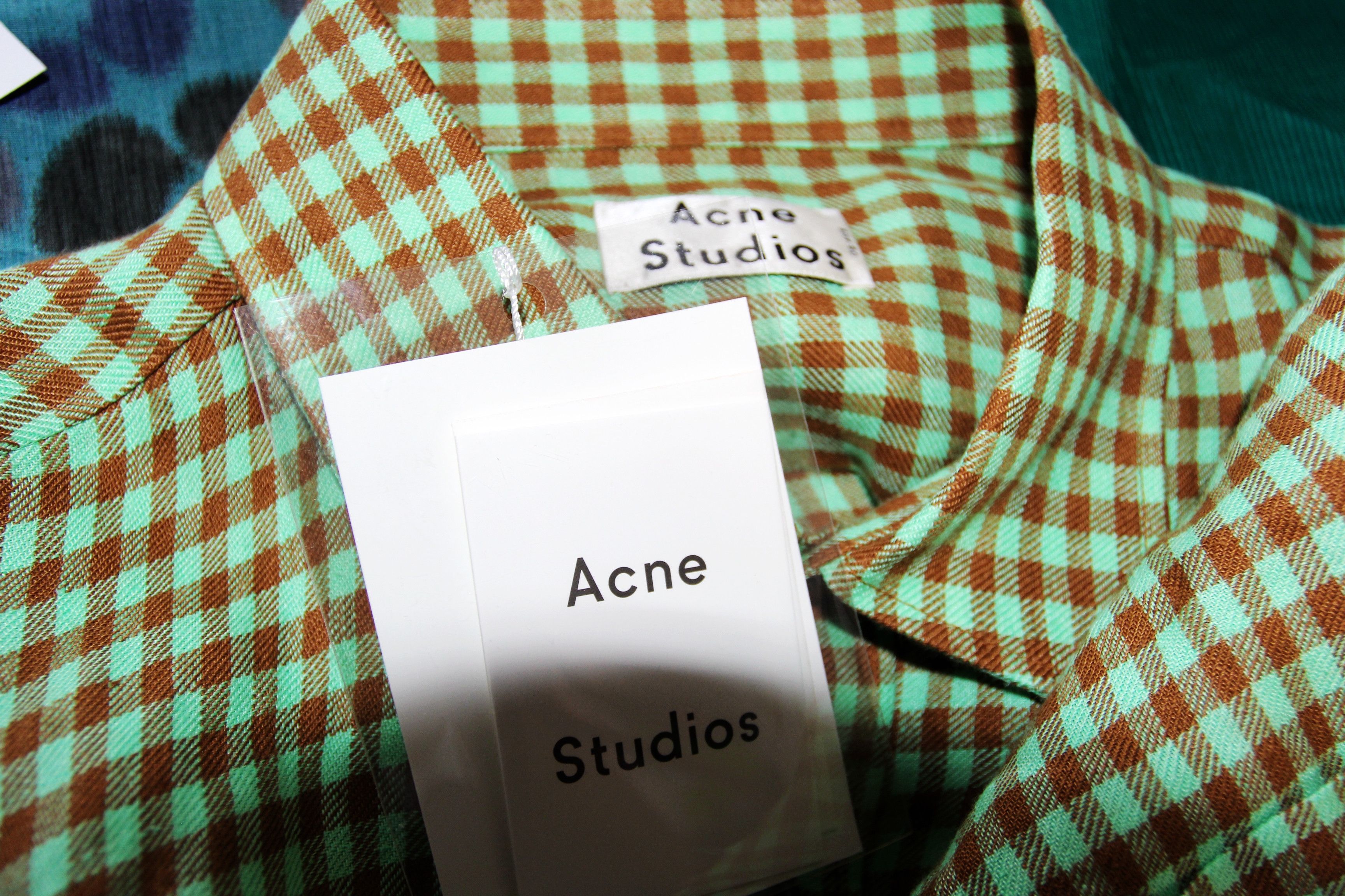 Acne Studios BNWT SS20 ACNE STUDIOS CHECKED LINEN SHIRT 50 Size US M / EU 48-50 / 2 - 9 Thumbnail