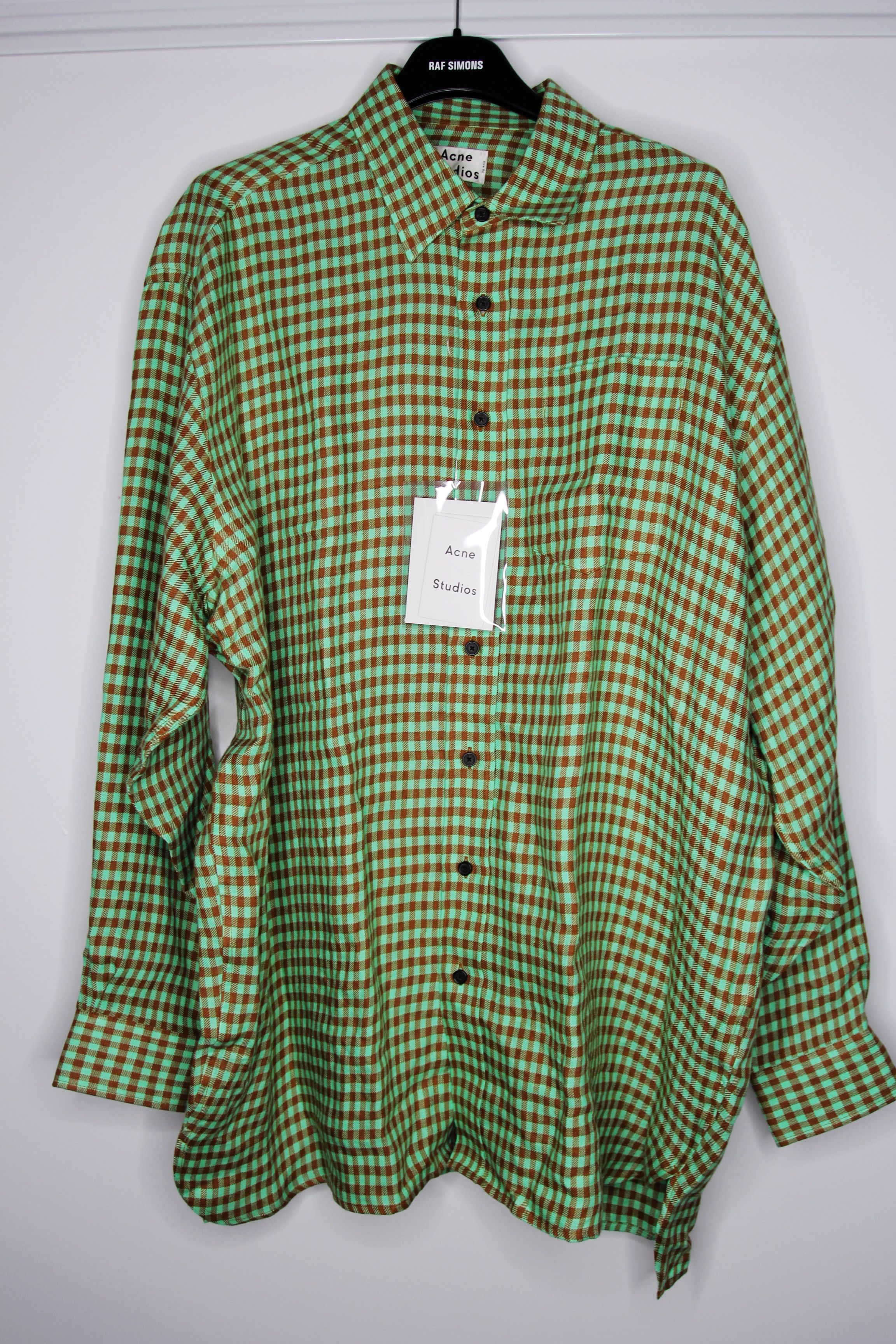 Acne Studios BNWT SS20 ACNE STUDIOS CHECKED LINEN SHIRT 50 Size US M / EU 48-50 / 2 - 2 Thumbnail