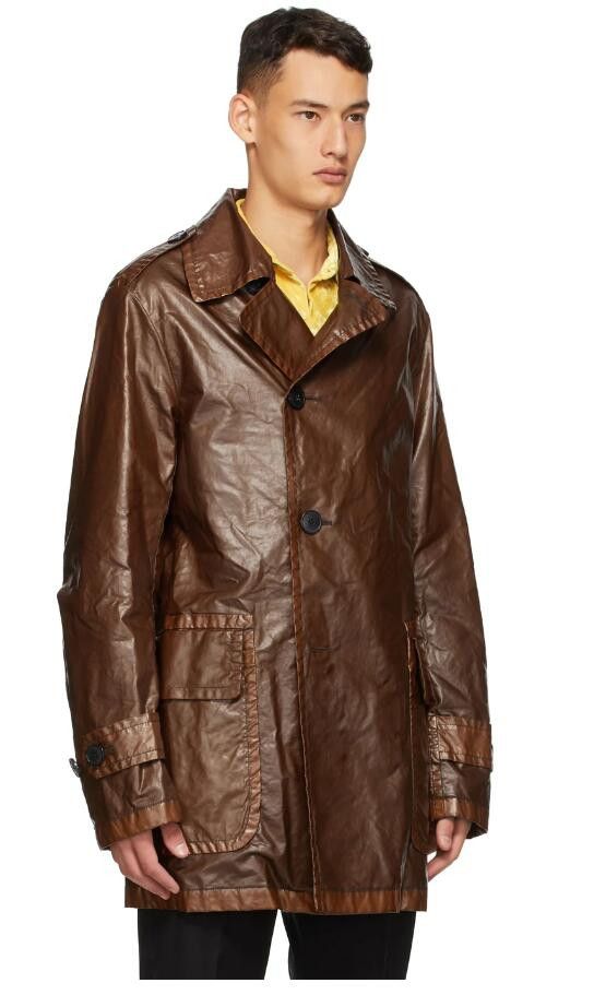 Dries Van Noten SS20 DRIES VAN NOTEN COATED COTTON COAT 50 Size US M / EU 48-50 / 2 - 14 Thumbnail