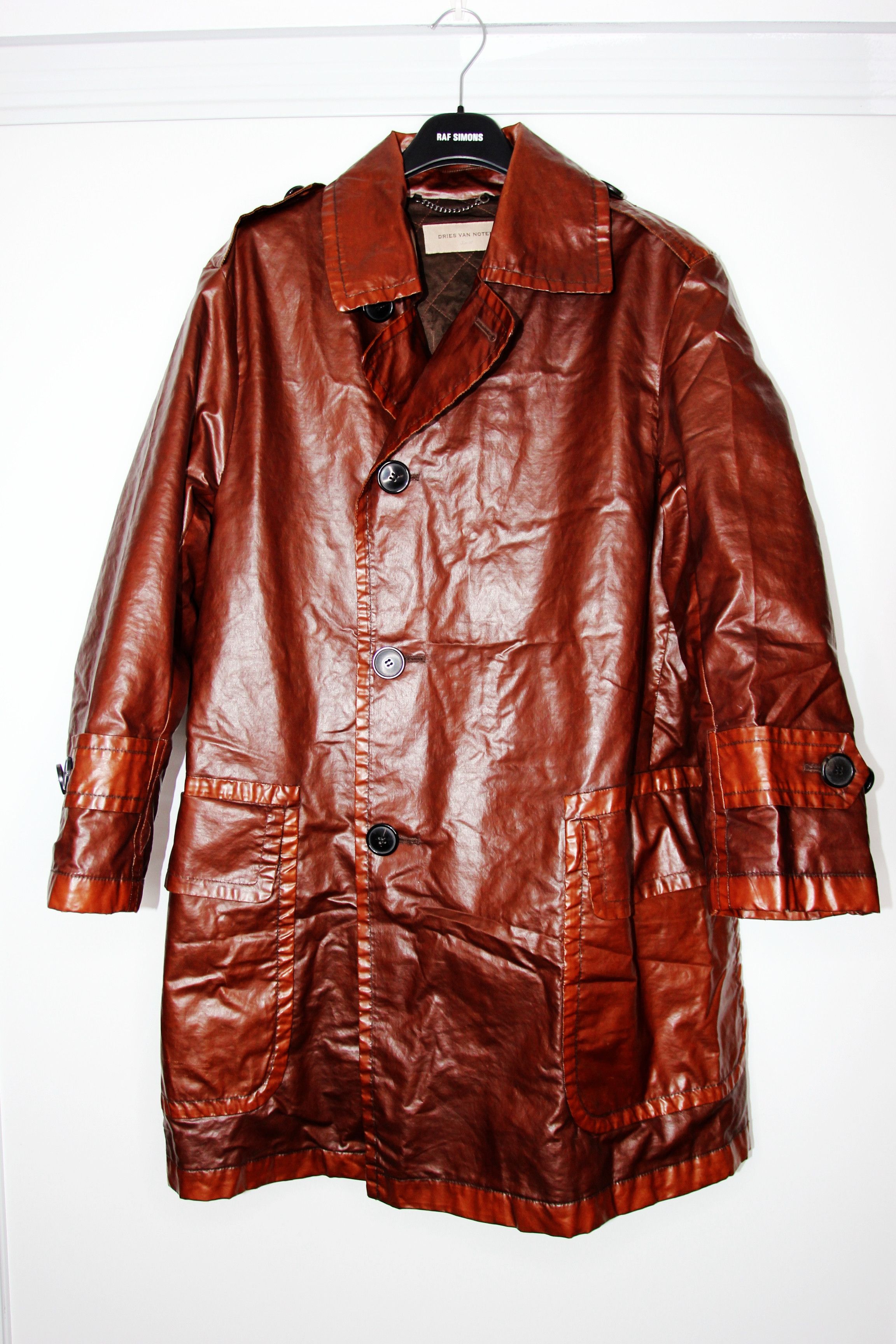 Dries Van Noten SS20 DRIES VAN NOTEN COATED COTTON COAT 50 | Grailed