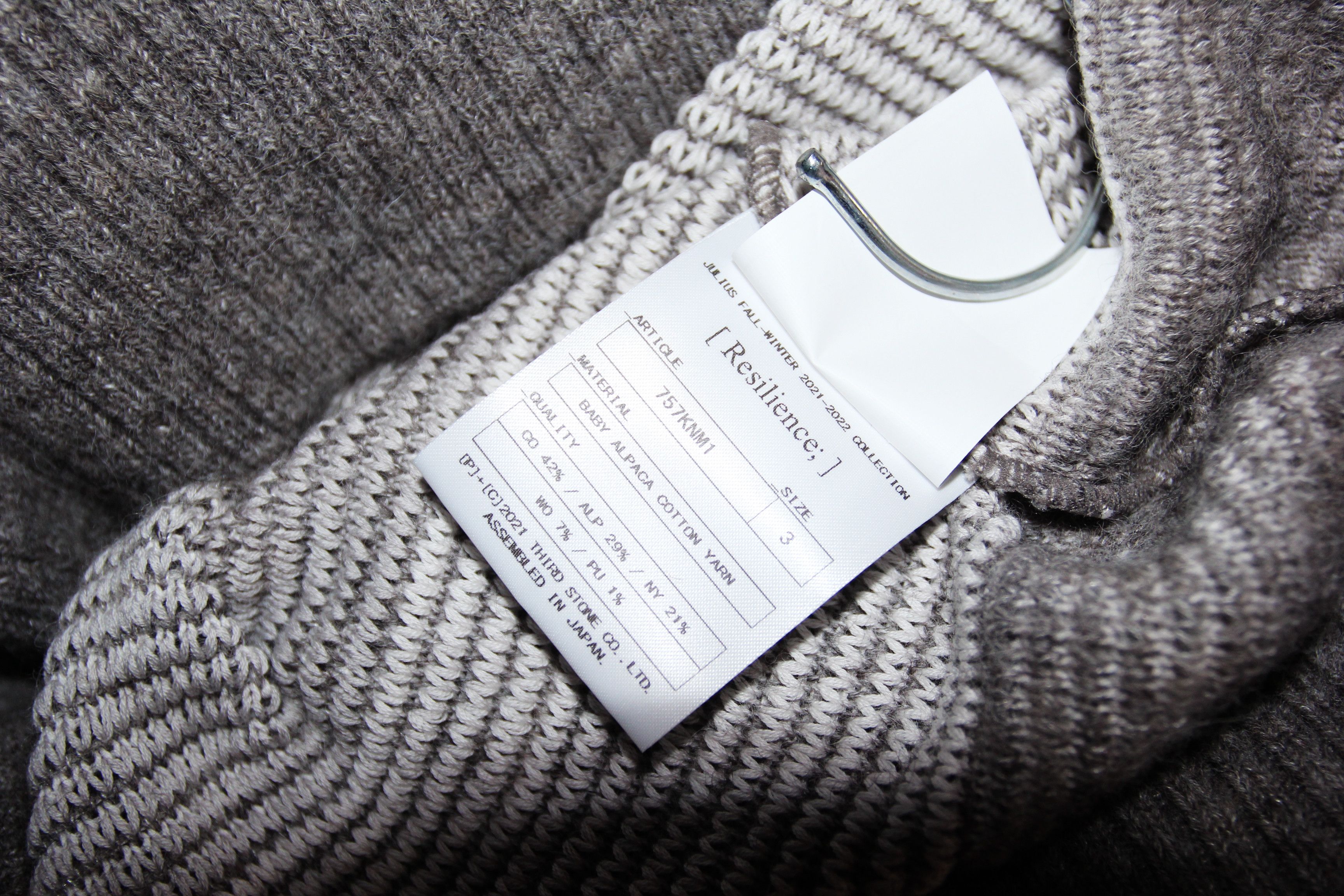 Julius BNWT AW21 JULIUS "RESILIENCE" GEO PATTERN ALPACA SWEATER 3 Size US L / EU 52-54 / 3 - 9 Thumbnail