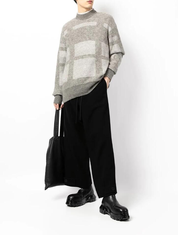 Julius BNWT AW21 JULIUS "RESILIENCE" GEO PATTERN ALPACA SWEATER 3 Size US L / EU 52-54 / 3 - 14 Thumbnail