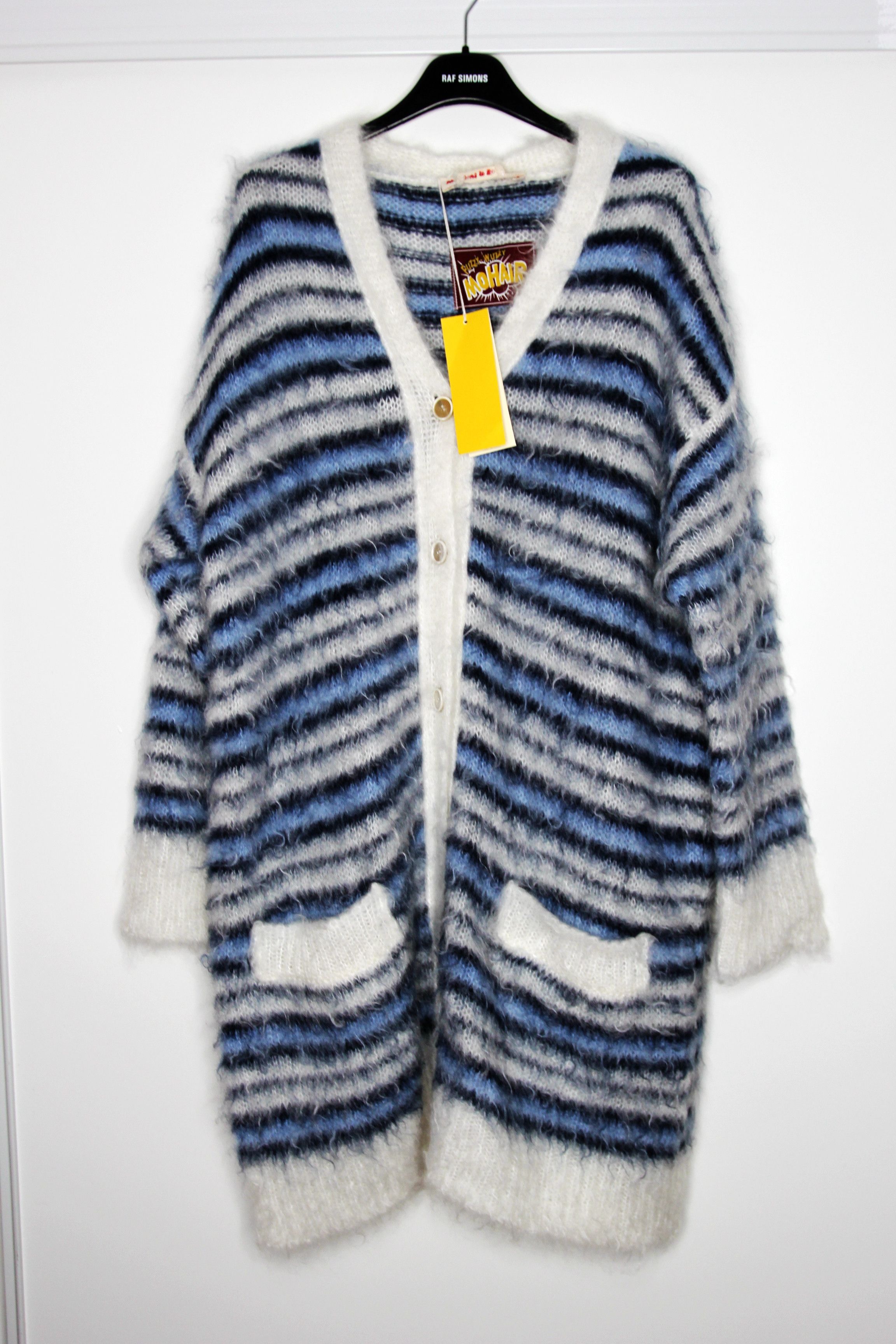 Marni BNWT SS22 MARNI GROOVY STRIPED MOHAIR CARDIGAN 42 Size US L / EU 52-54 / 3 - 2 Thumbnail