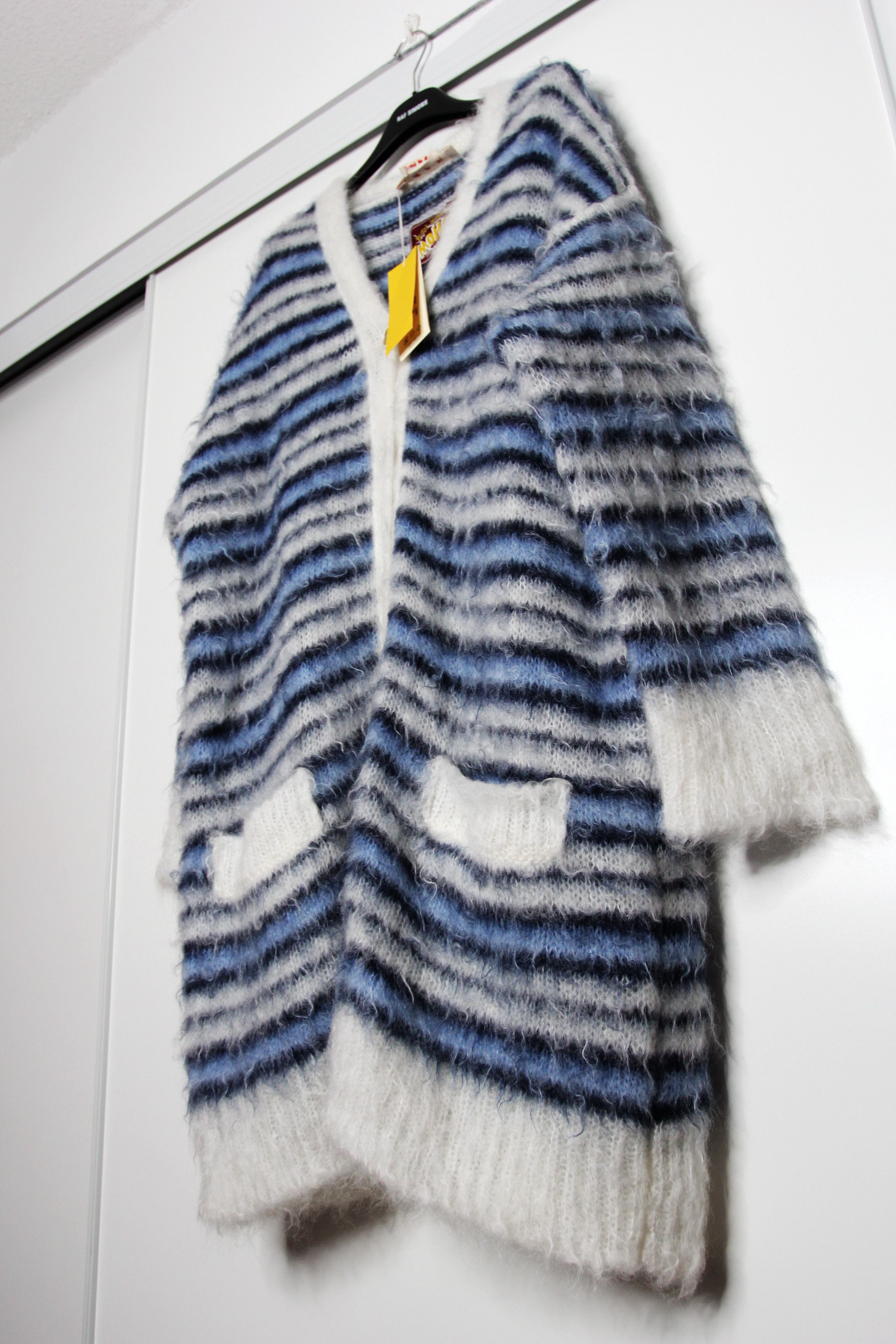 Marni BNWT SS22 MARNI GROOVY STRIPED MOHAIR CARDIGAN 42 Size US L / EU 52-54 / 3 - 5 Thumbnail
