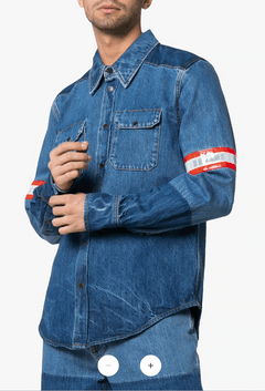 Calvin Klein 205W39NYC American Landscape Denim Trucker Jacket (M