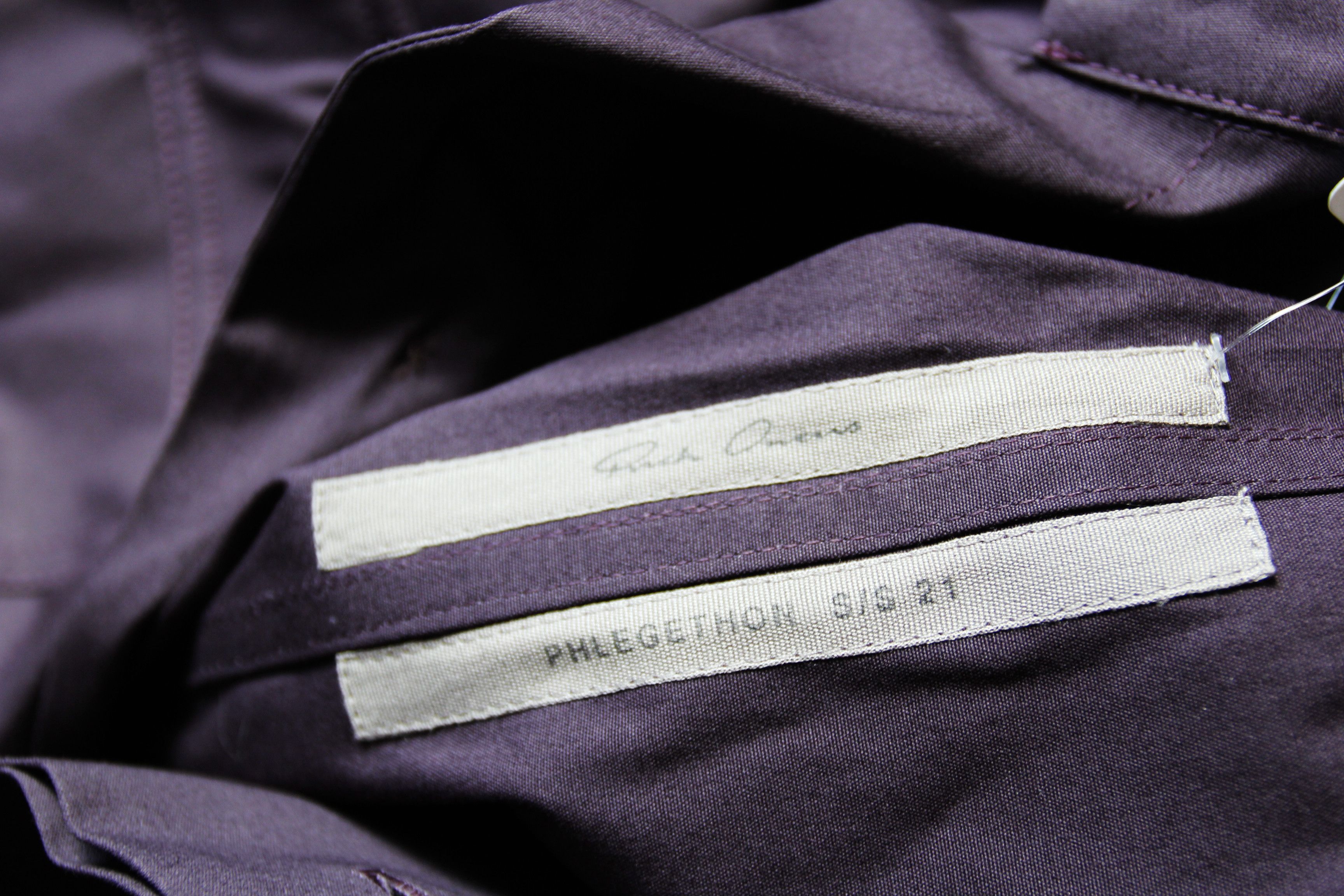 Rick Owens BNWT SS21 RICK OWENS "PHLEGETHON" MAGNUM SHIRT 48 Size US M / EU 48-50 / 2 - 10 Thumbnail