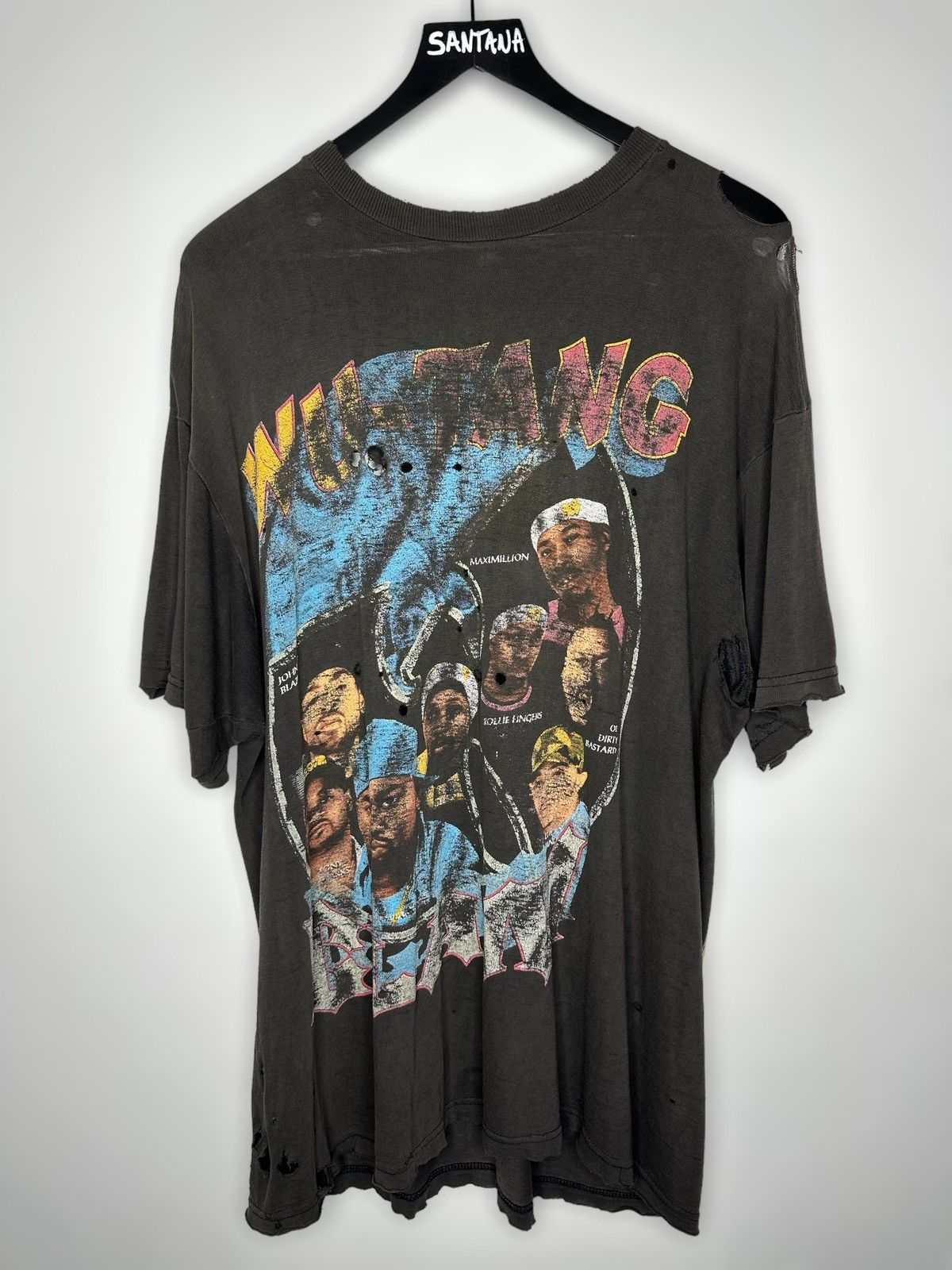 Vintage 90s Vintage Bootleg Wu - Tang Ice Cream Rap Tee | Grailed