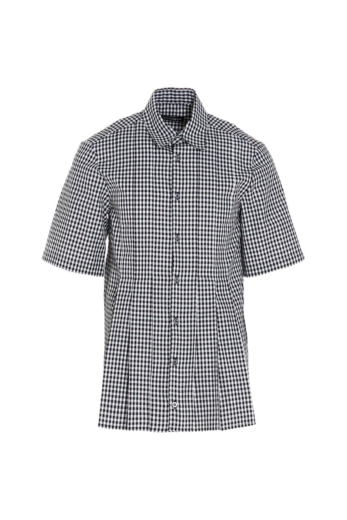 Nicomede Talavera BNWT SS20 NICOMEDE EPISODE 1 GINGHAM SHIRT M Size US M / EU 48-50 / 2 - 14 Thumbnail