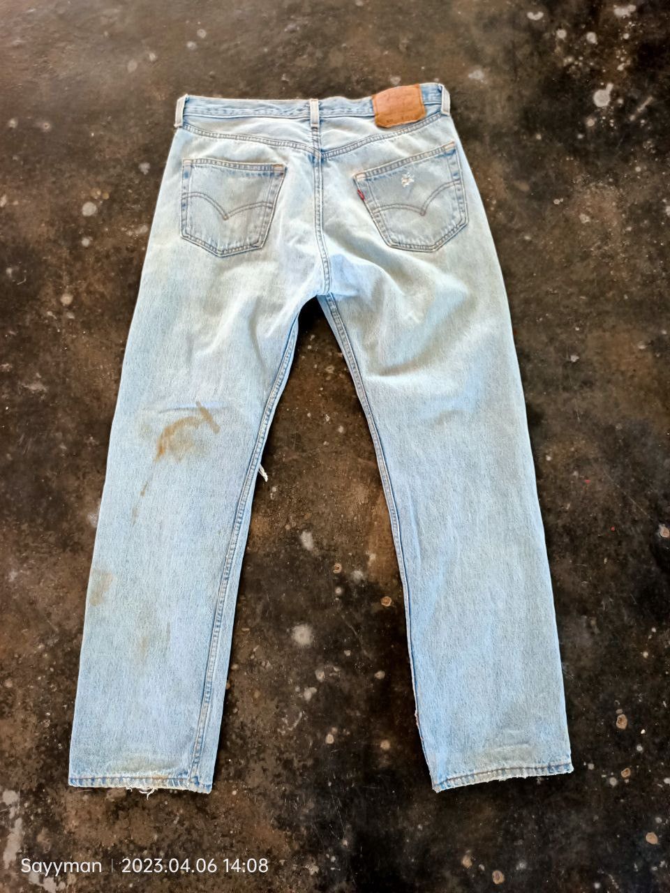 Levi's Vtg 90s Levis 501 Shashiko Boro Jeans Size US 34 / EU 50 - 8 Thumbnail