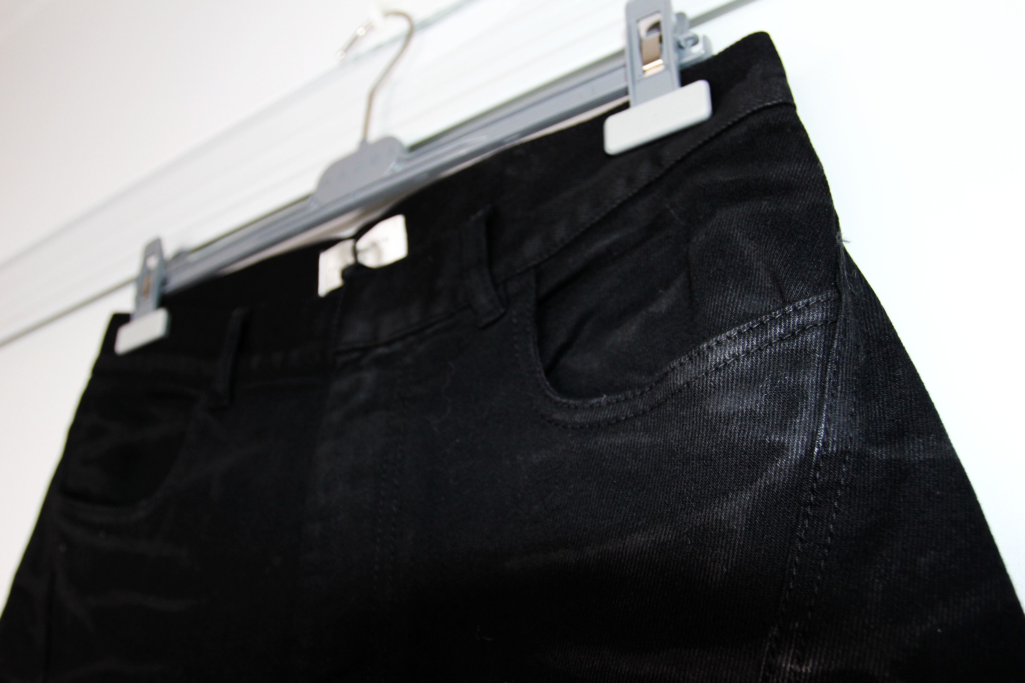 BNWT AW16 FAITH CONNEXION ZIP COATED DENIM BIKER JEANS 29