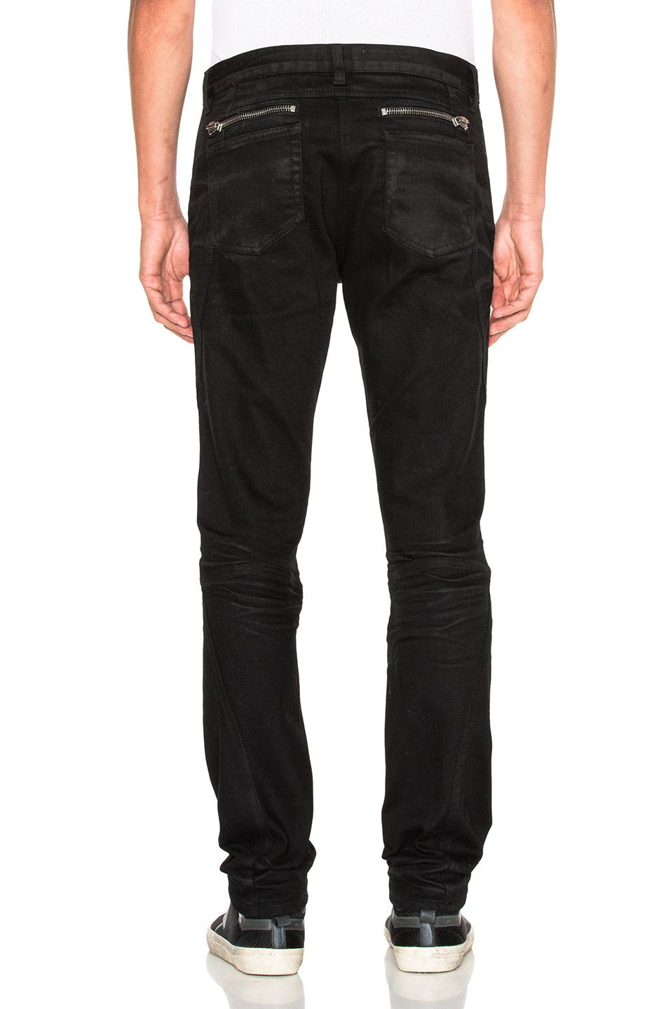 Faith Connexion BNWT AW16 FAITH CONNEXION ZIP COATED DENIM BIKER JEANS 29 Size US 29 - 16 Thumbnail
