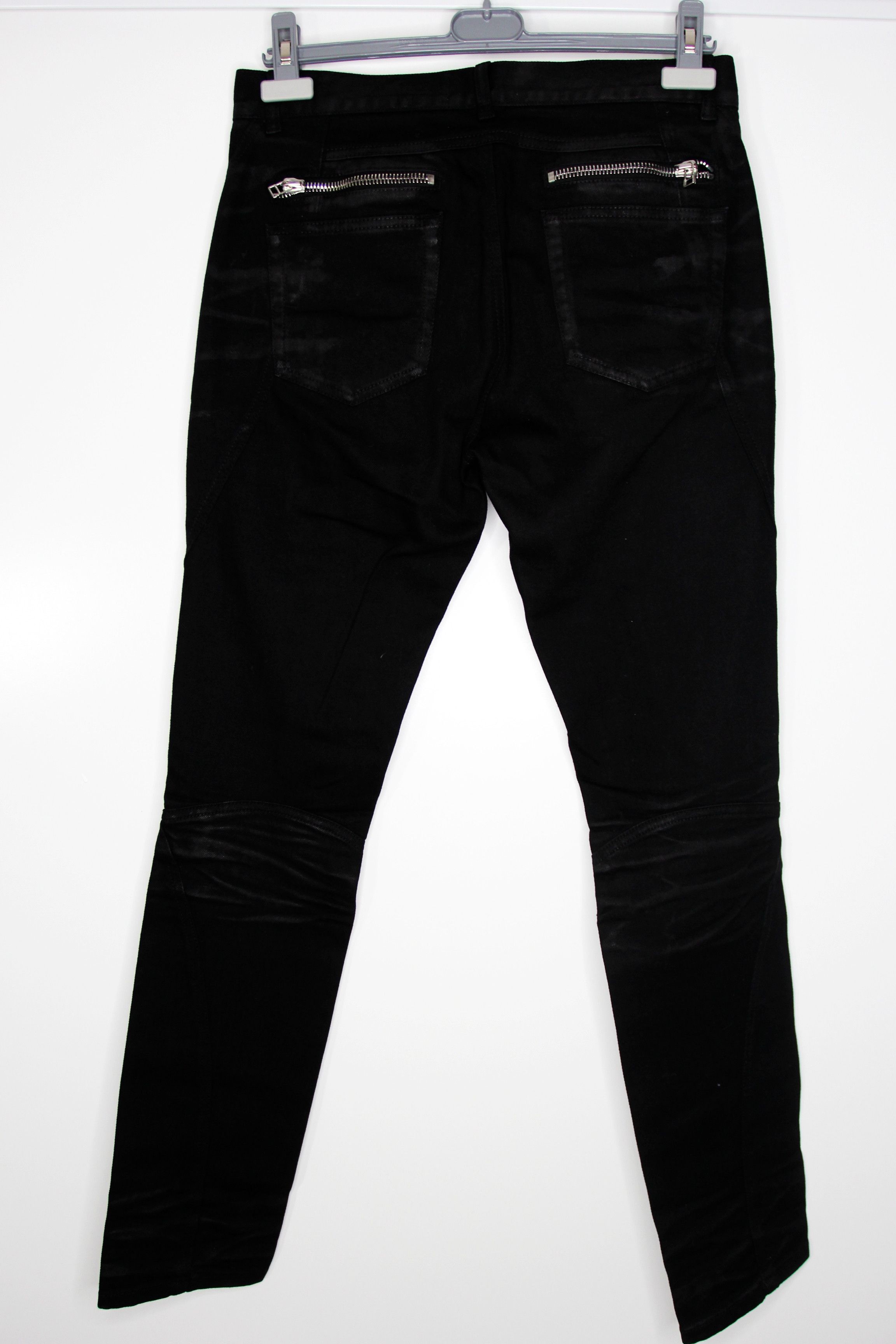 Faith Connexion BNWT AW16 FAITH CONNEXION ZIP COATED DENIM BIKER JEANS 29 Size US 29 - 3 Thumbnail