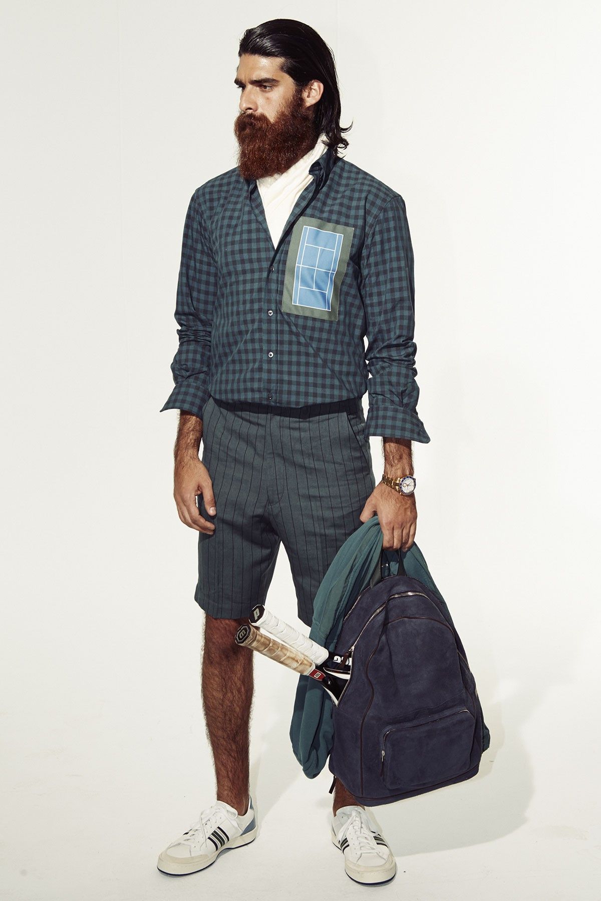 Umit Benan SS15 UMIT BENAN TENNIS CLUB CHECK SHIRT 48 Size US M / EU 48-50 / 2 - 1 Thumbnail