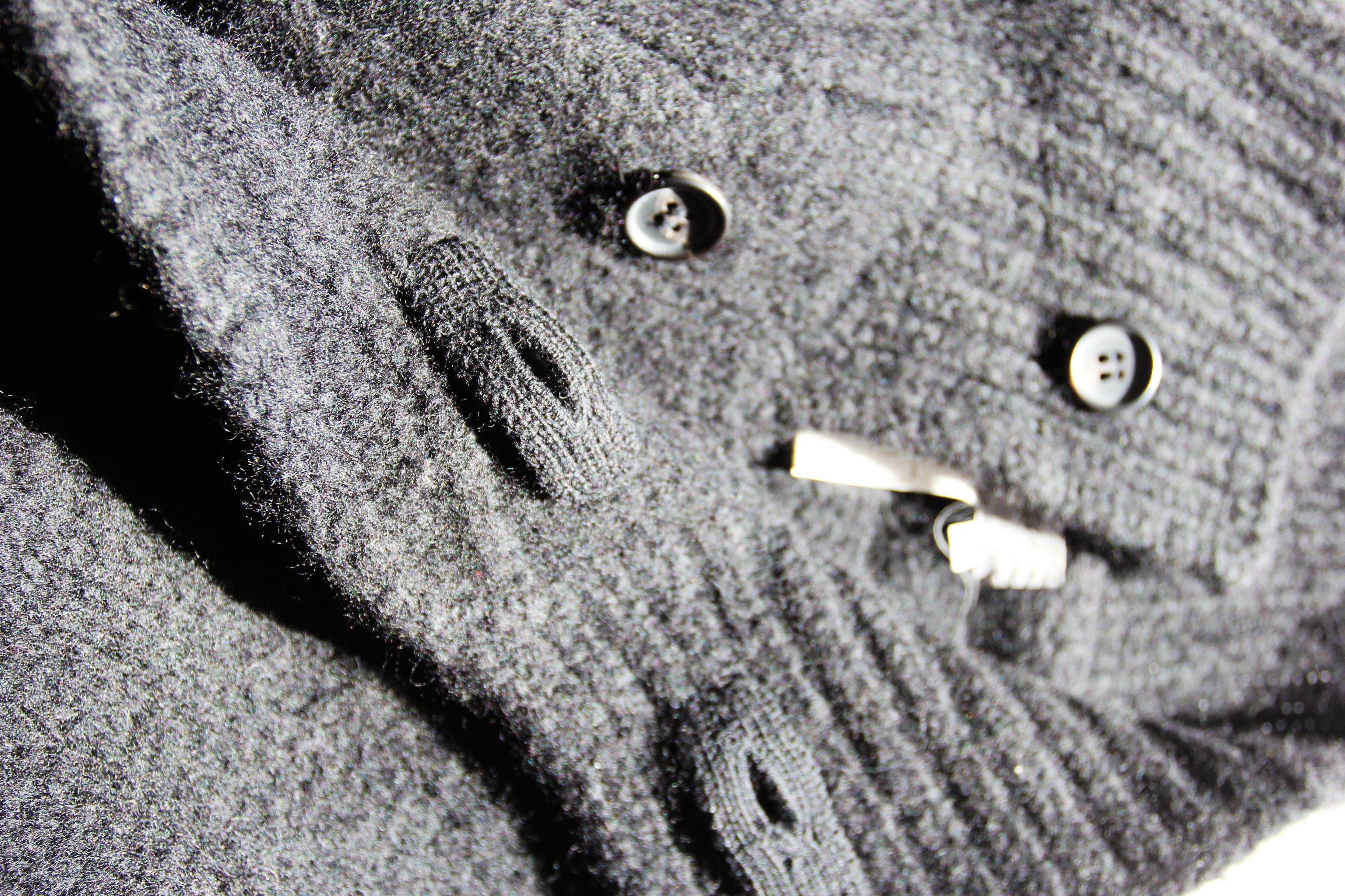 Yohji Yamamoto AW05 YOHJI YAMAMOTO POUR HOMME WOOL KNIT COAT M Size US M / EU 48-50 / 2 - 14 Thumbnail