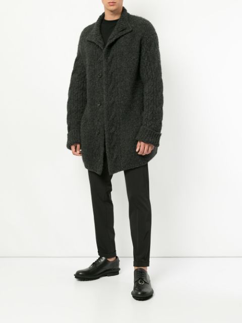 Yohji Yamamoto AW05 YOHJI YAMAMOTO POUR HOMME WOOL KNIT COAT M Size US M / EU 48-50 / 2 - 1 Thumbnail