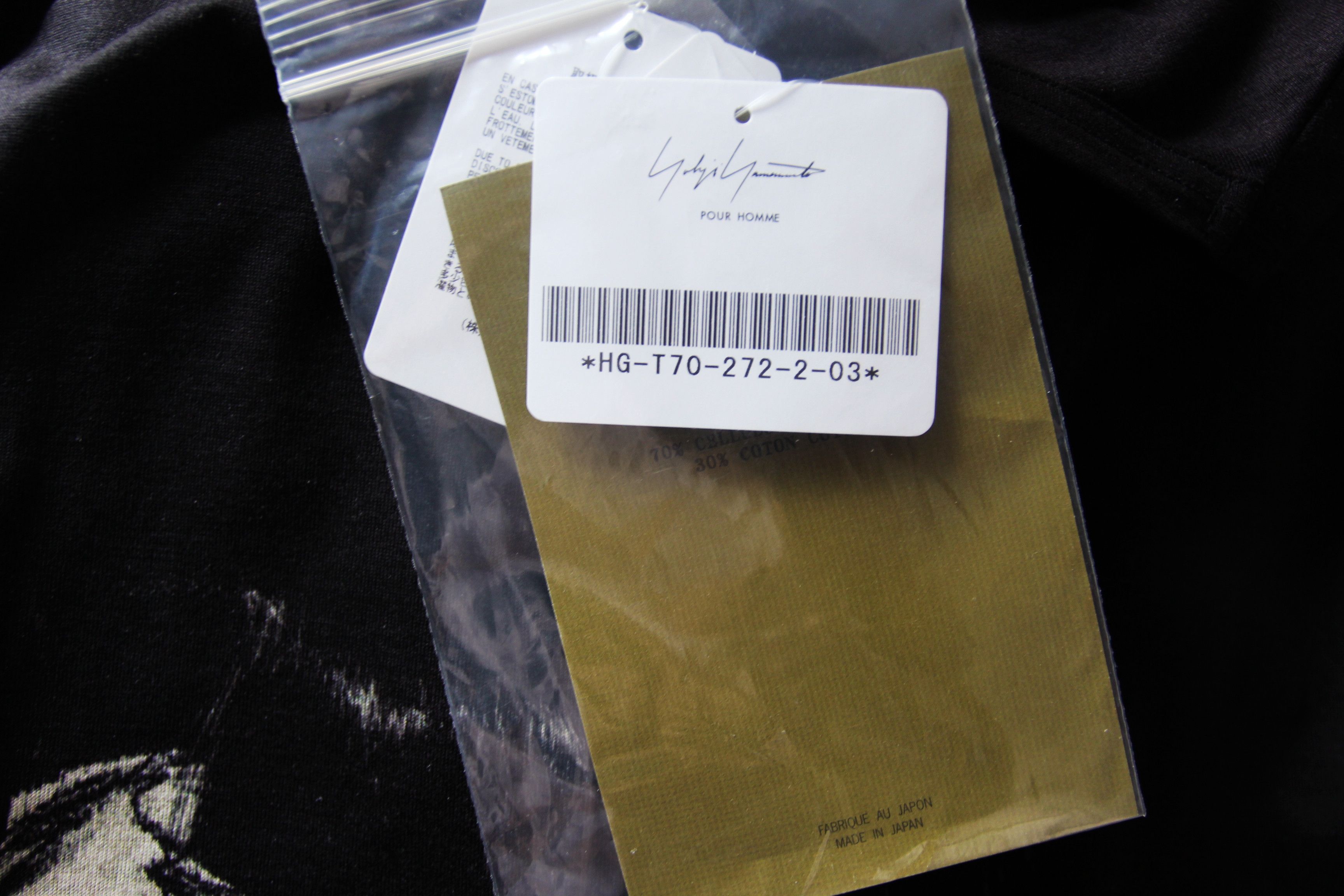 Yohji Yamamoto BNWT SS22 YOHJI YAMAMOTO POUR HOMME PRINTED TSHIRT 3 Size US L / EU 52-54 / 3 - 10 Thumbnail