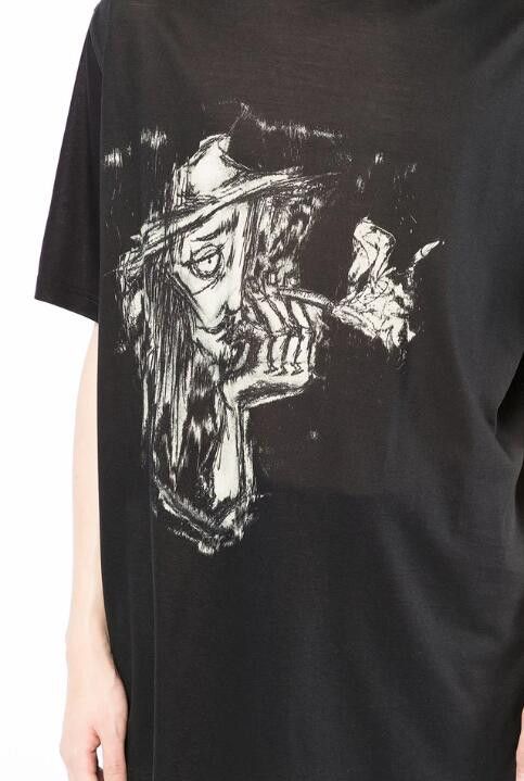 Yohji Yamamoto BNWT SS22 YOHJI YAMAMOTO POUR HOMME PRINTED TSHIRT 3 Size US L / EU 52-54 / 3 - 11 Thumbnail