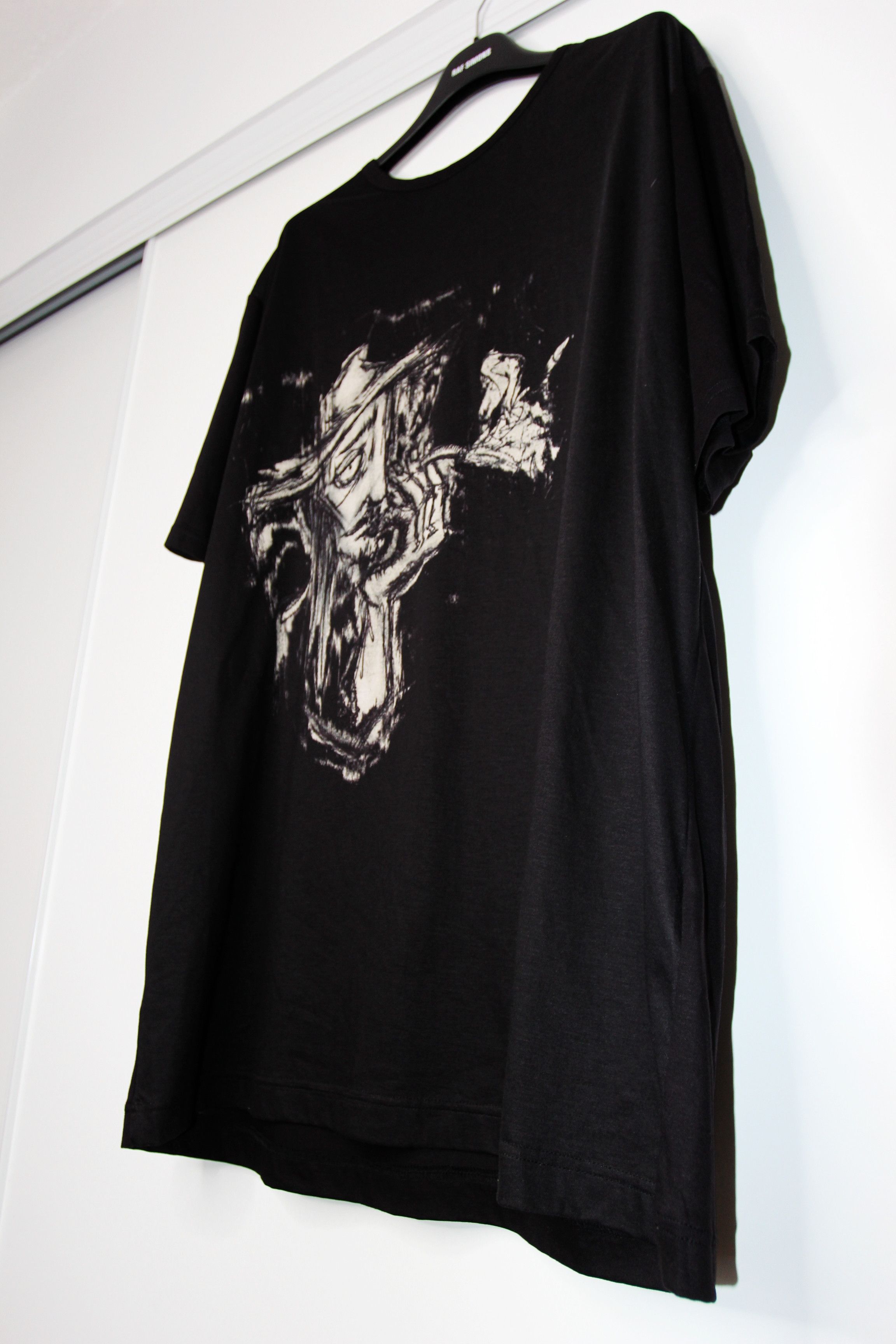 Yohji Yamamoto BNWT SS22 YOHJI YAMAMOTO POUR HOMME PRINTED TSHIRT 3 Size US L / EU 52-54 / 3 - 6 Thumbnail